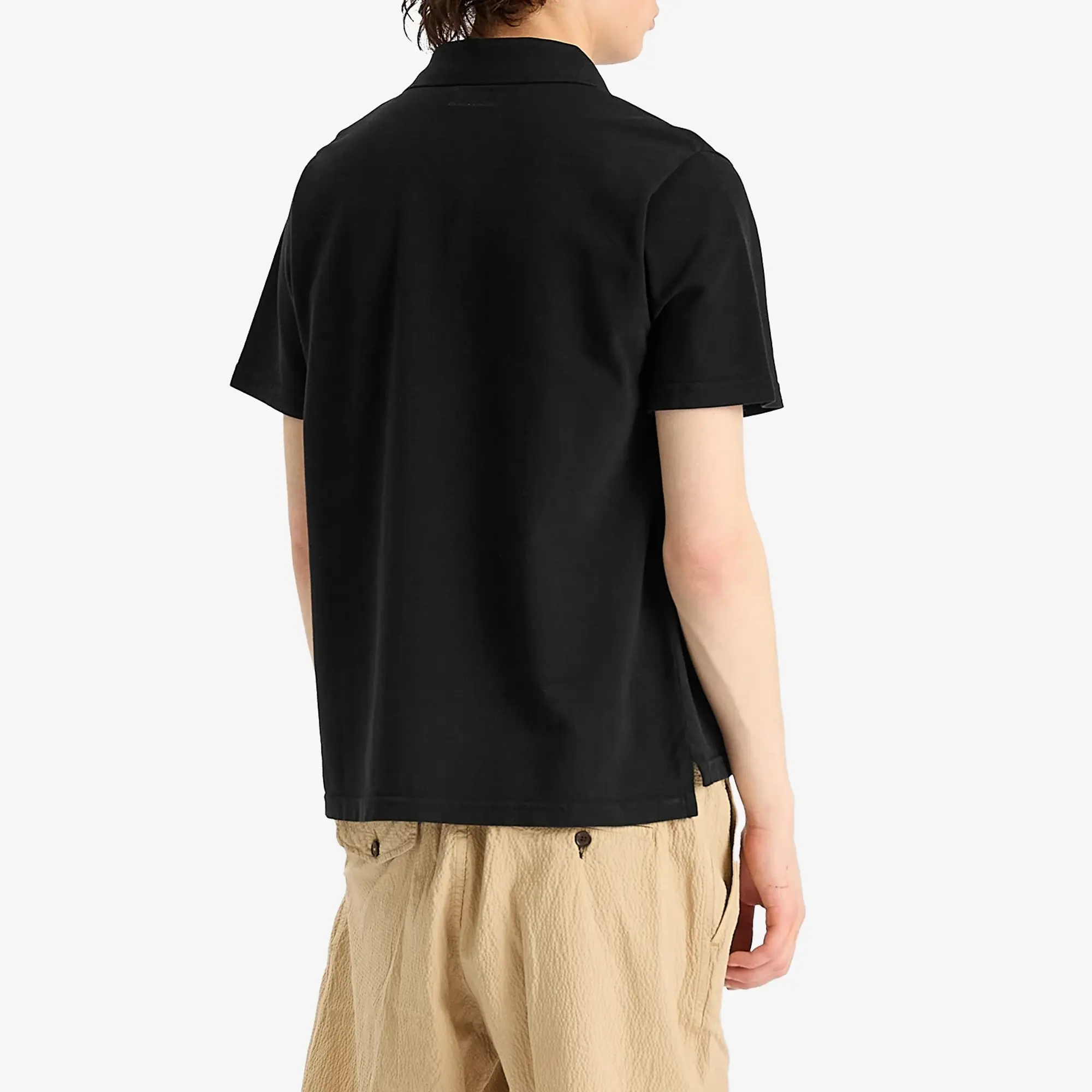 Universal Works Men's Pique Vacation Polo Black