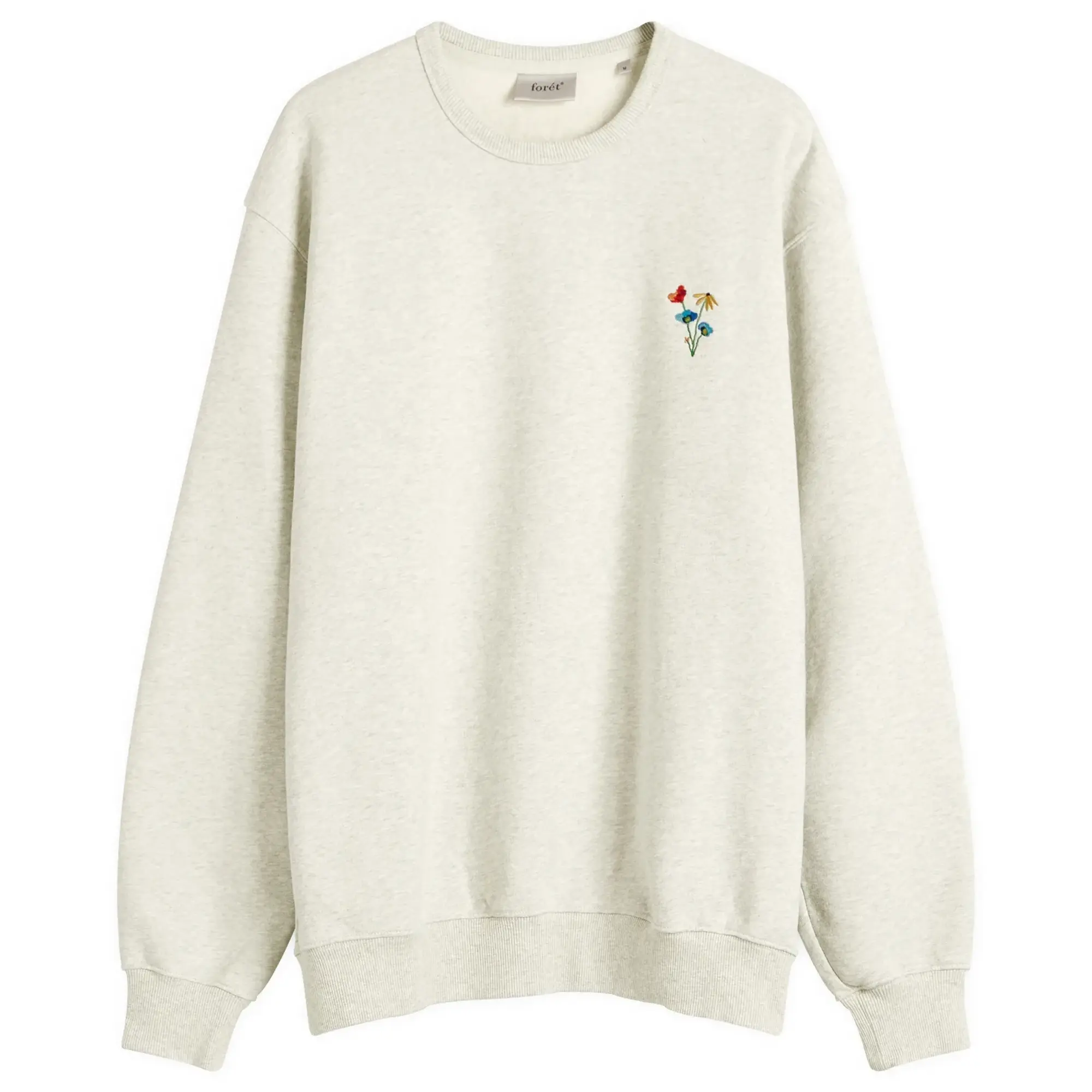 Foret Men's Noon Element Crew Sweatshirt Snow Melange