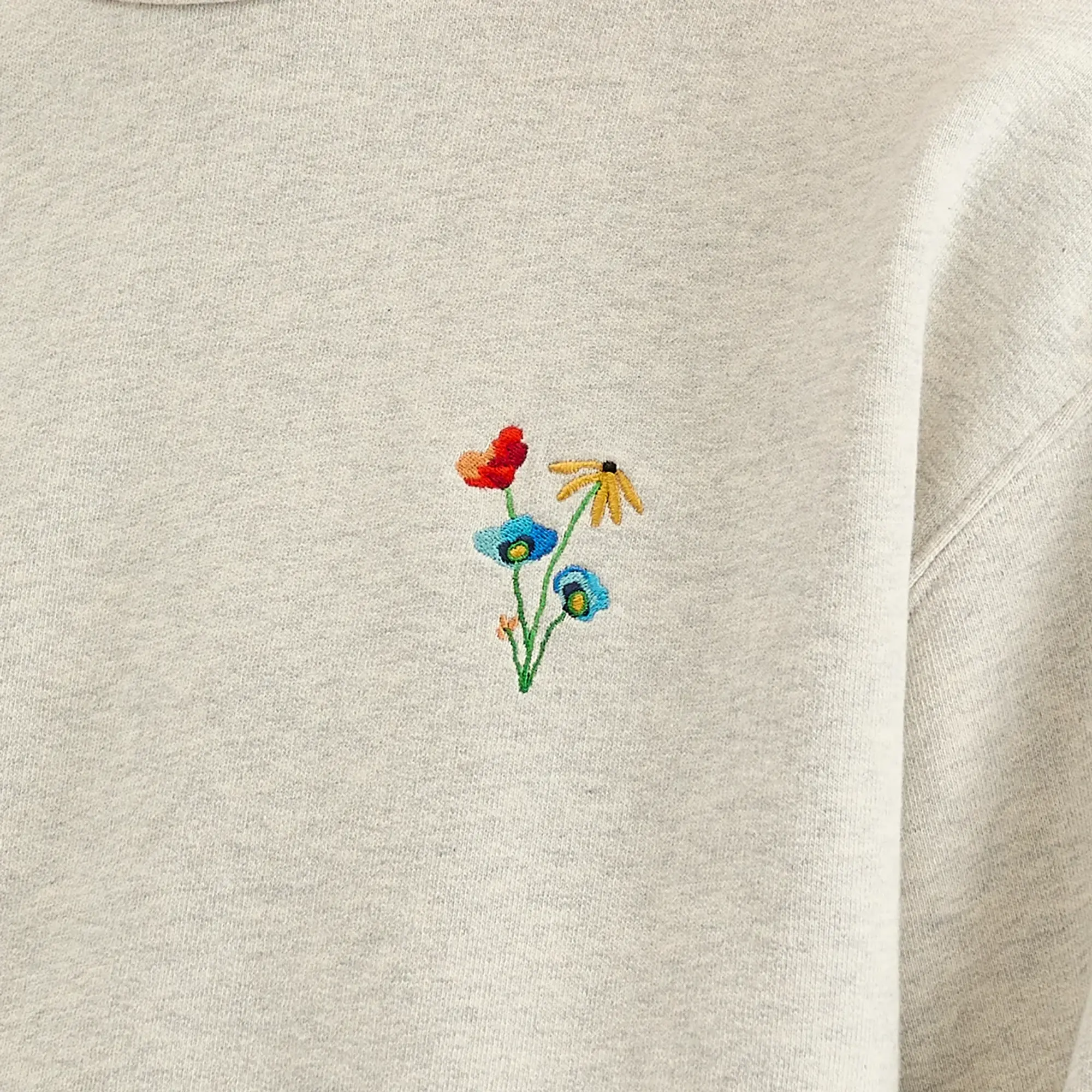 Foret Men's Noon Element Crew Sweatshirt Snow Melange