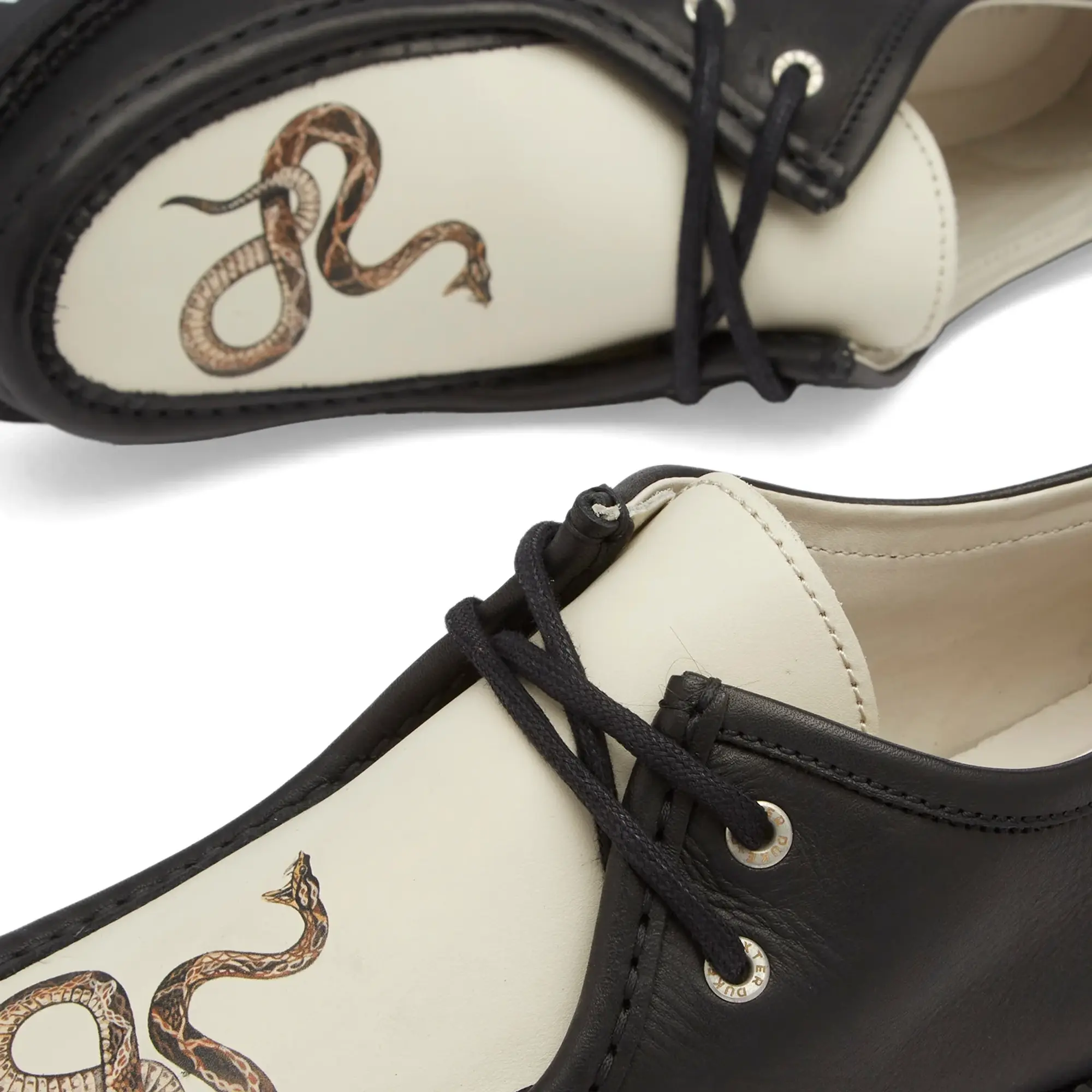 Duke + Dexter Men's Moby Snake Shoe Black/White