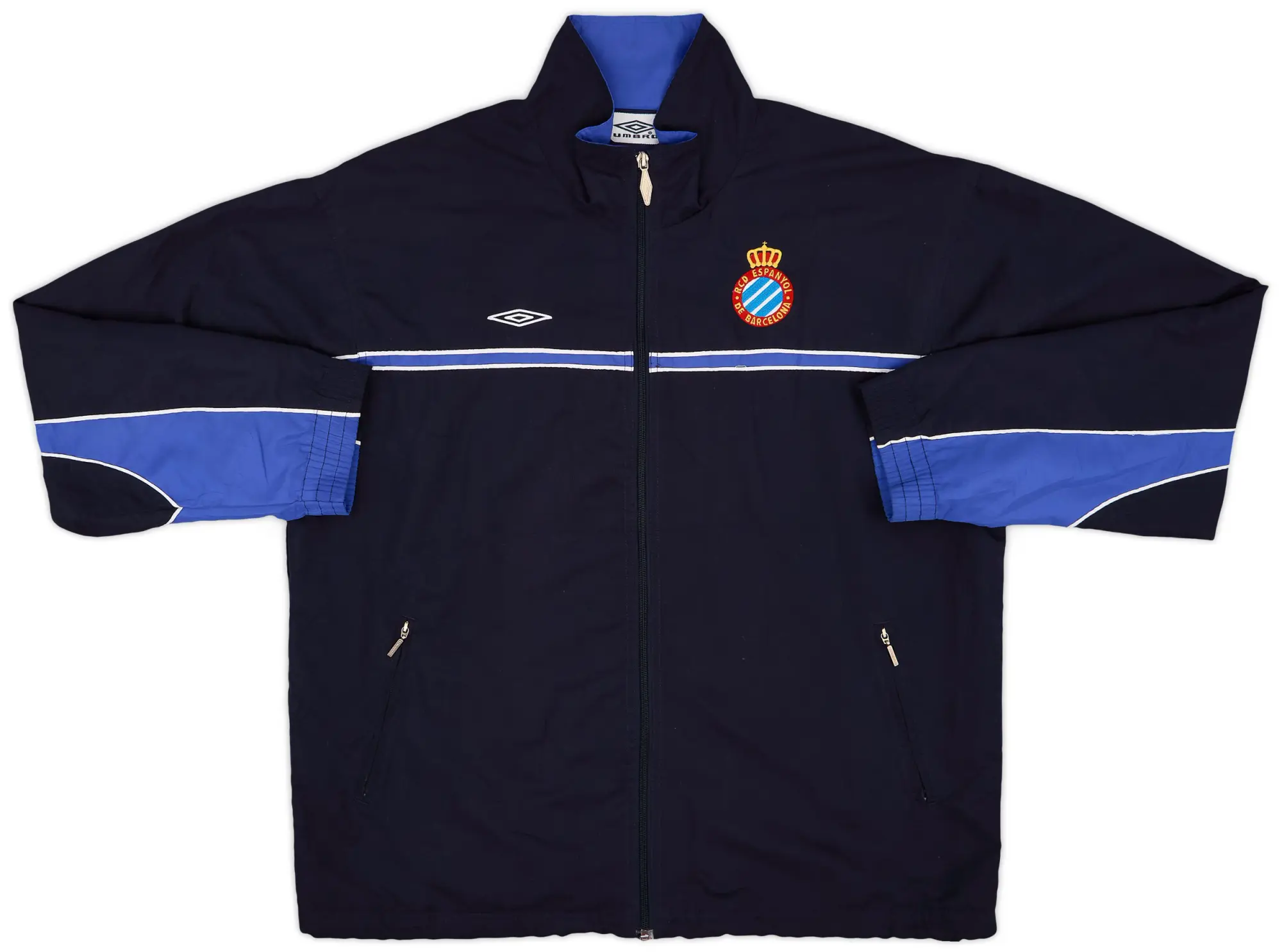 2001-02 Espanyol Umbro Track Jacket - 9/10 - (L)