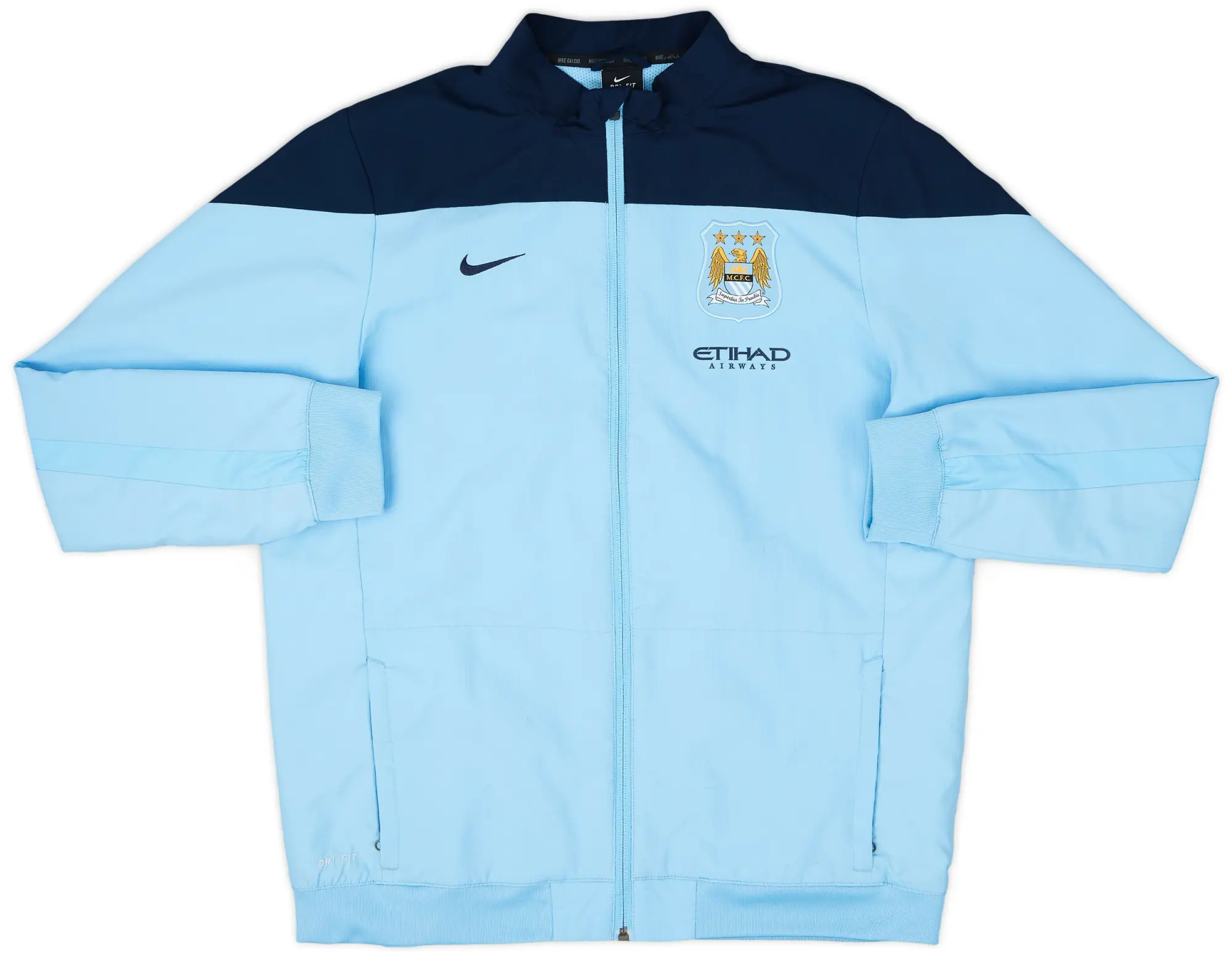 2013-14 Manchester City Nike Track Jacket - 7/10 - (XL.Boys)