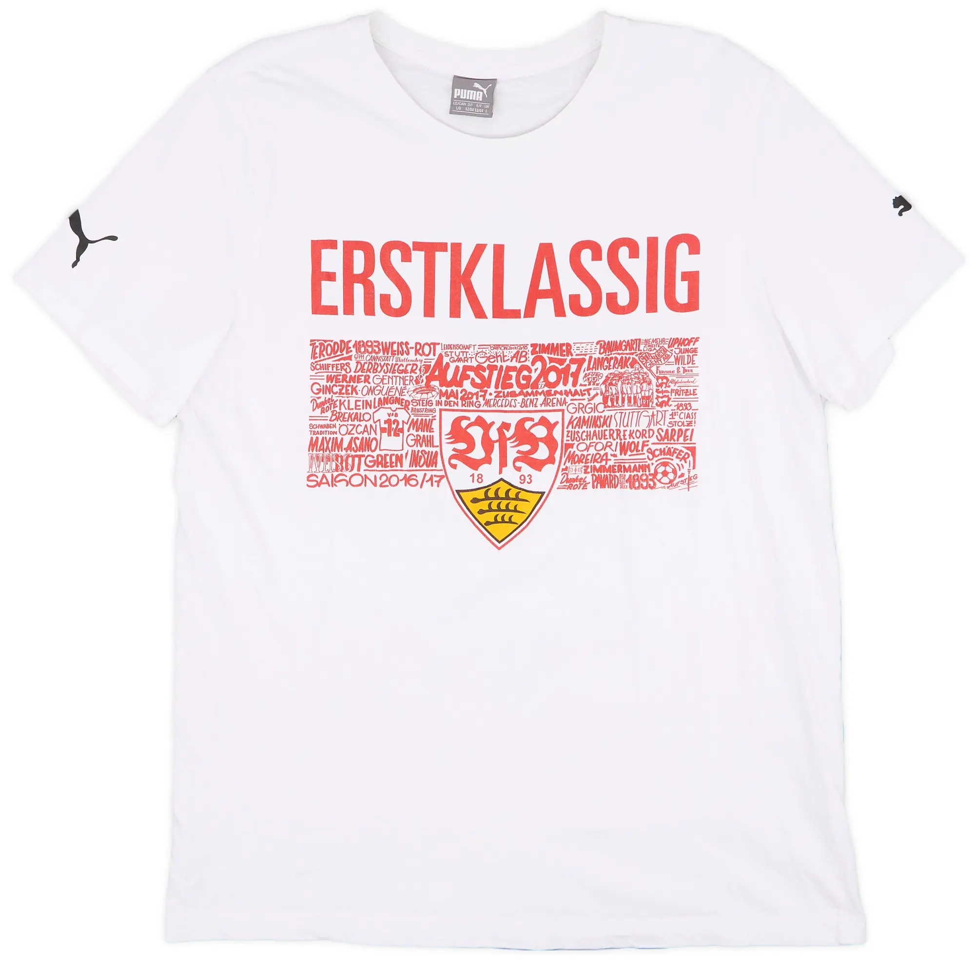 2016-17 Stuttgart 'Erstklassig' Puma Graphic Tee - 9/10 - (L)