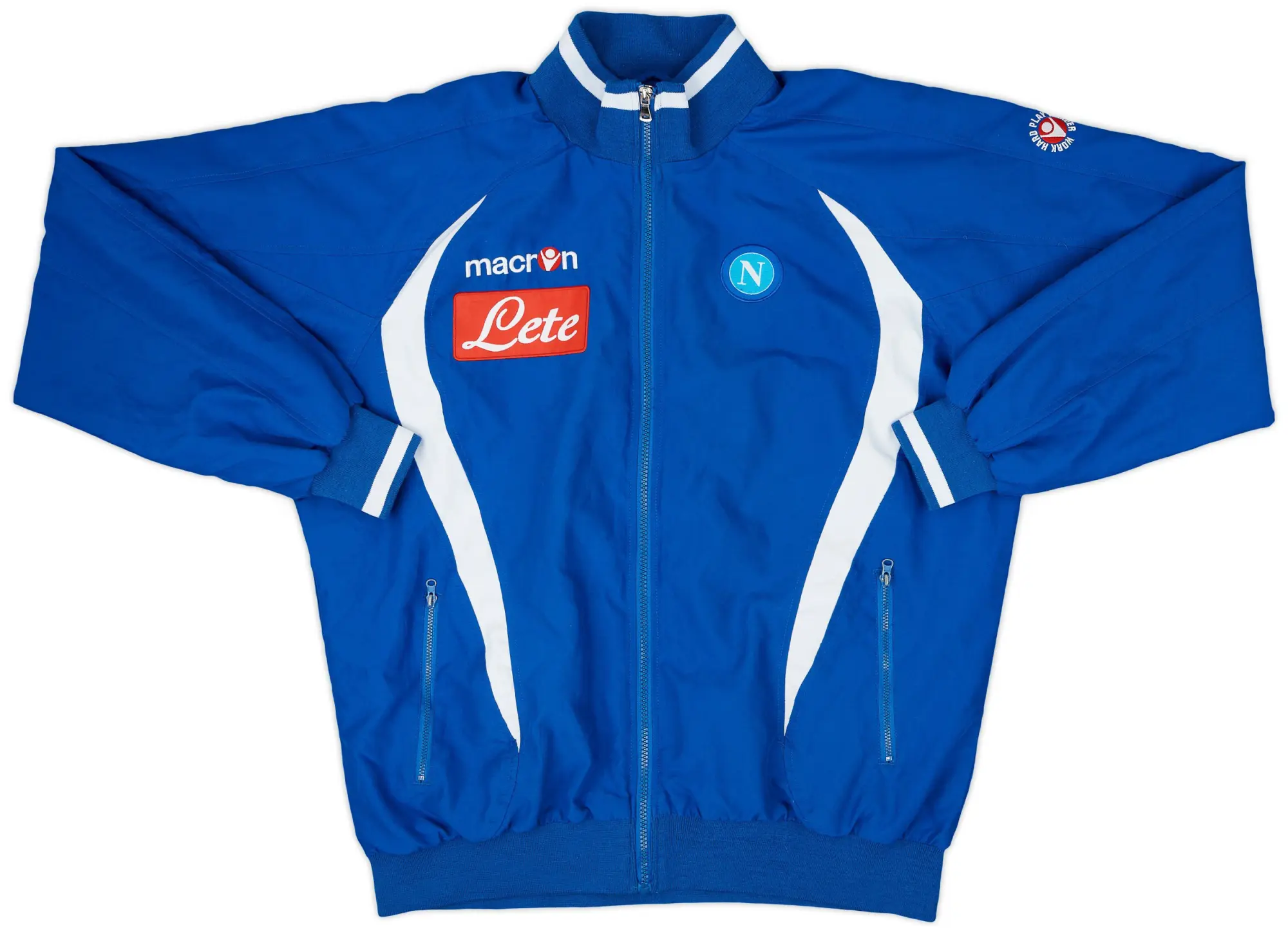 2009-10 Napoli Macron Track Jacket - 9/10 - (XL)
