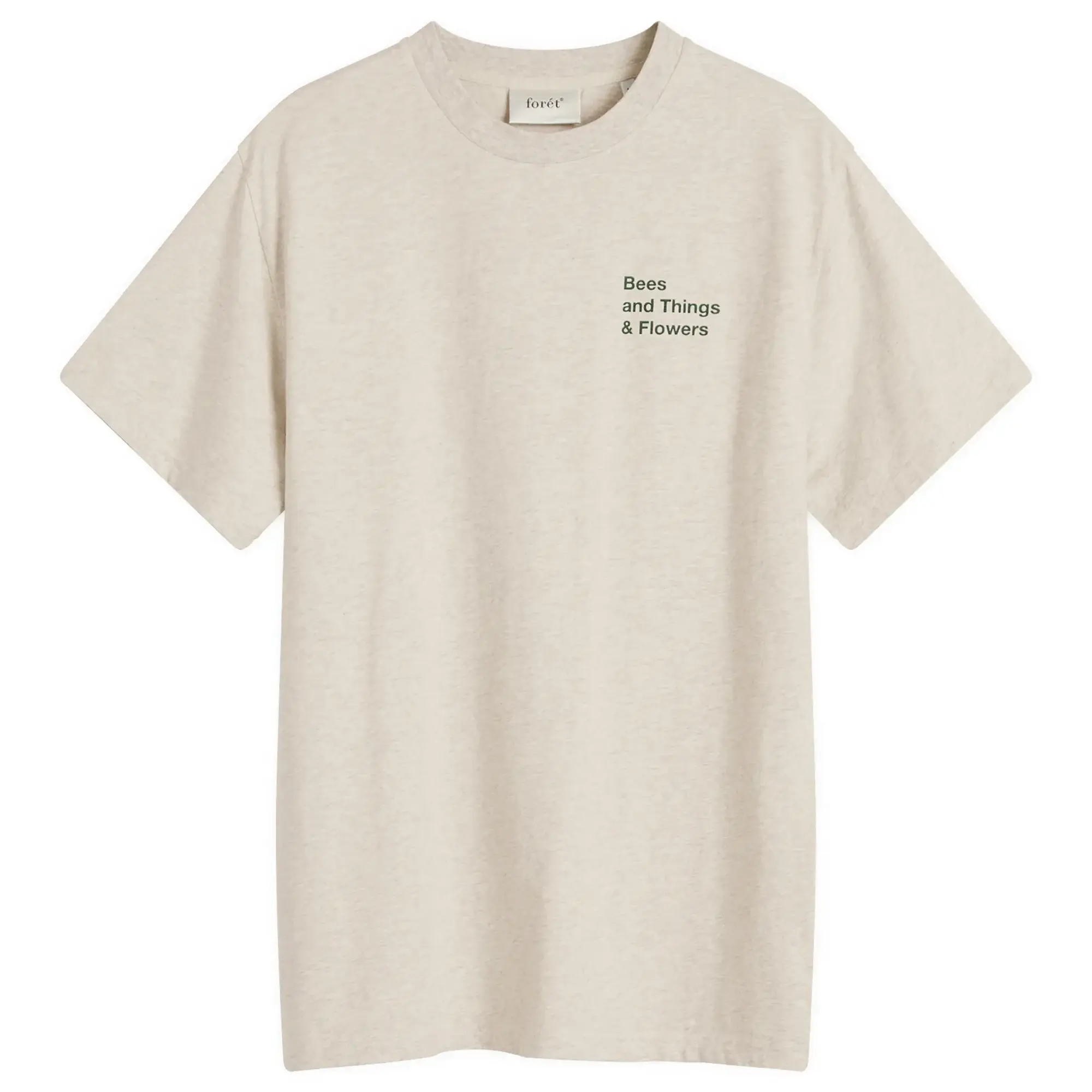 Foret Men's Farm T-Shirt Snow Mélange/Green