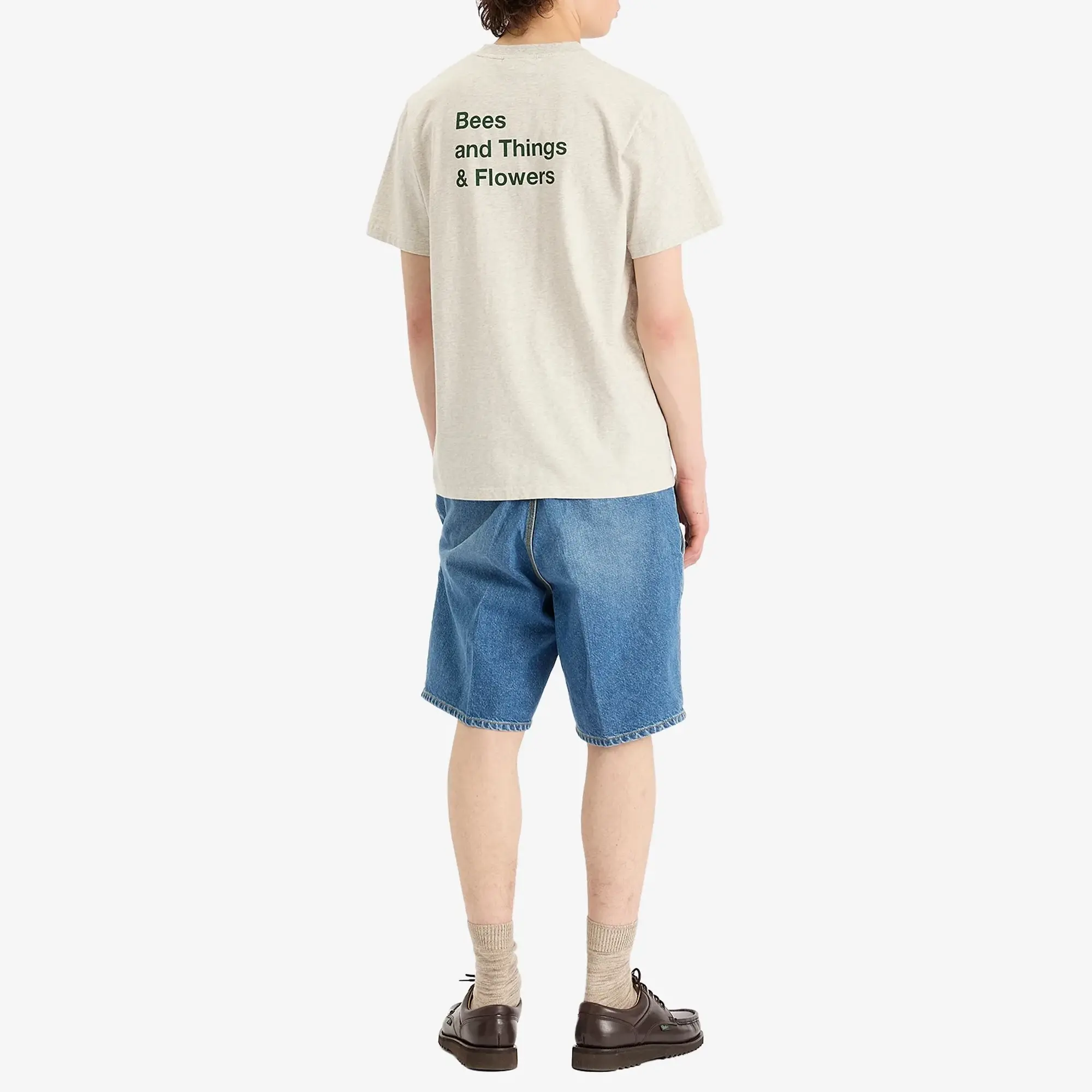 Foret Men's Farm T-Shirt Snow Mélange/Green