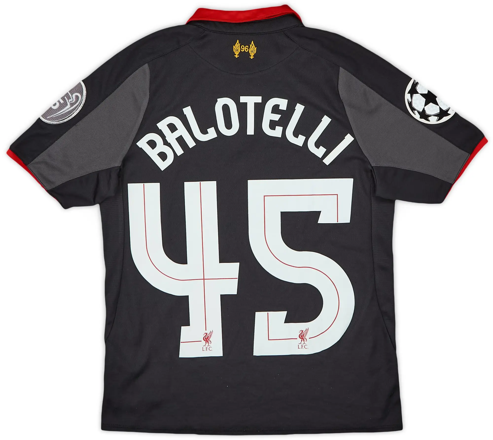 2014-15 Liverpool Third Shirt Balotelli #45 - 7/10 - (M.Boys)