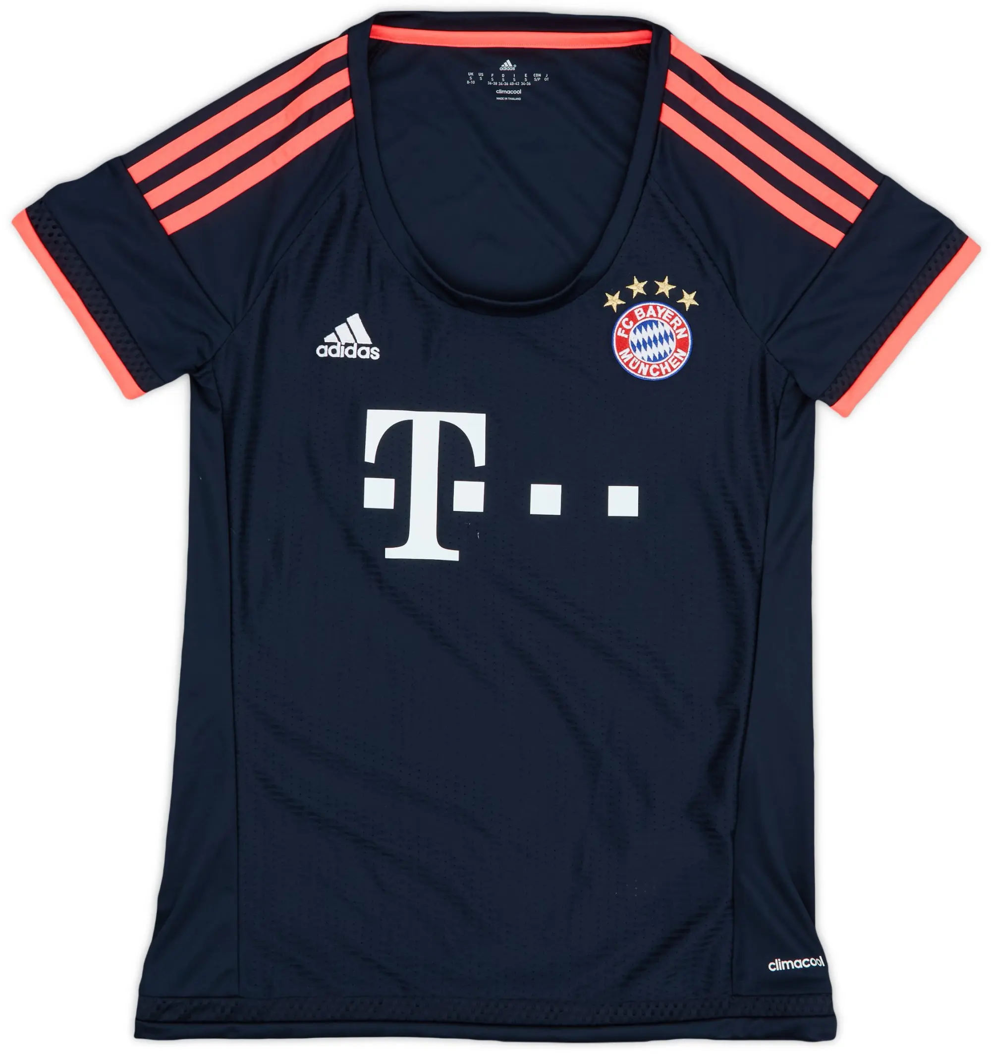 adidas 2015-16 Bayern Munich Third Shirt - 8/10 - (Women's S)