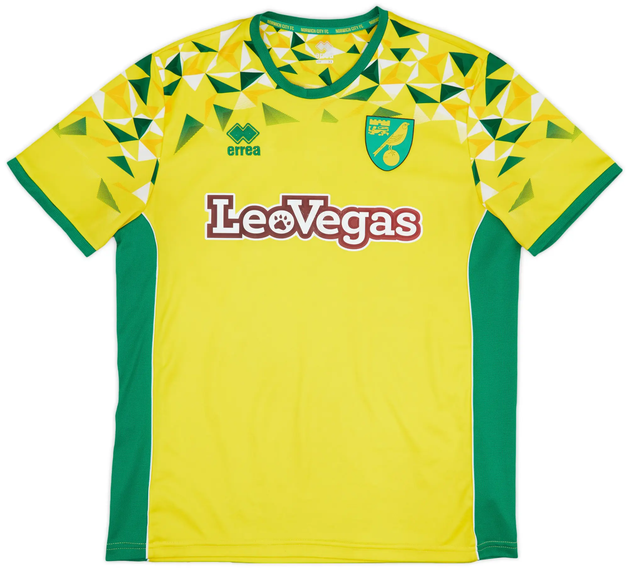 Errea 2018-19 Norwich Home Shirt - 6/10 - (XL)