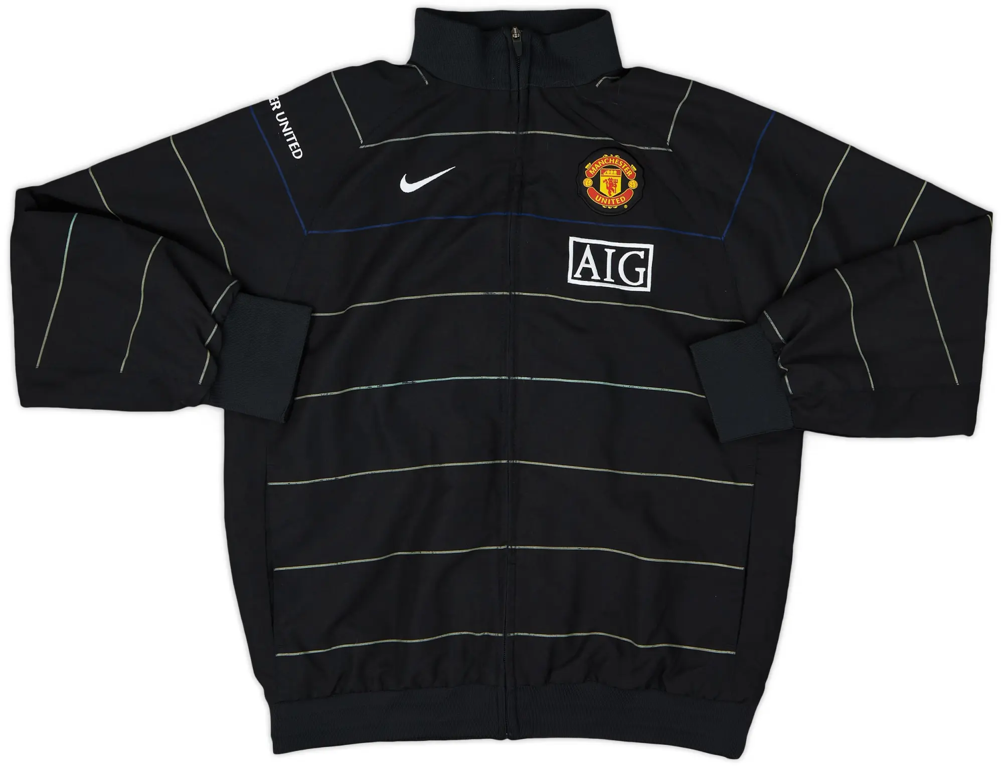 2008-09 Manchester United Nike Track Jacket - 8/10 - (XL.Boys)