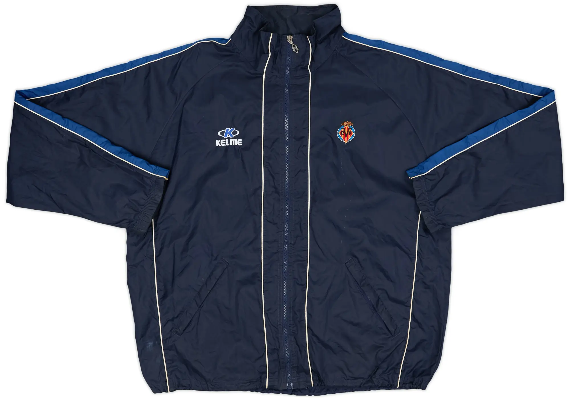 1999-00 Villarreal Kelme Hooded Rain Jacket - 8/10 - (XXL)