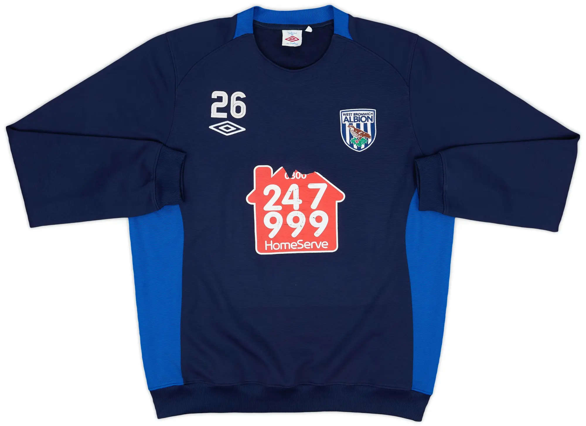 2010-11 West Brom Player Issue Umbro Sweat Top #26 - 5/10 - (XL)