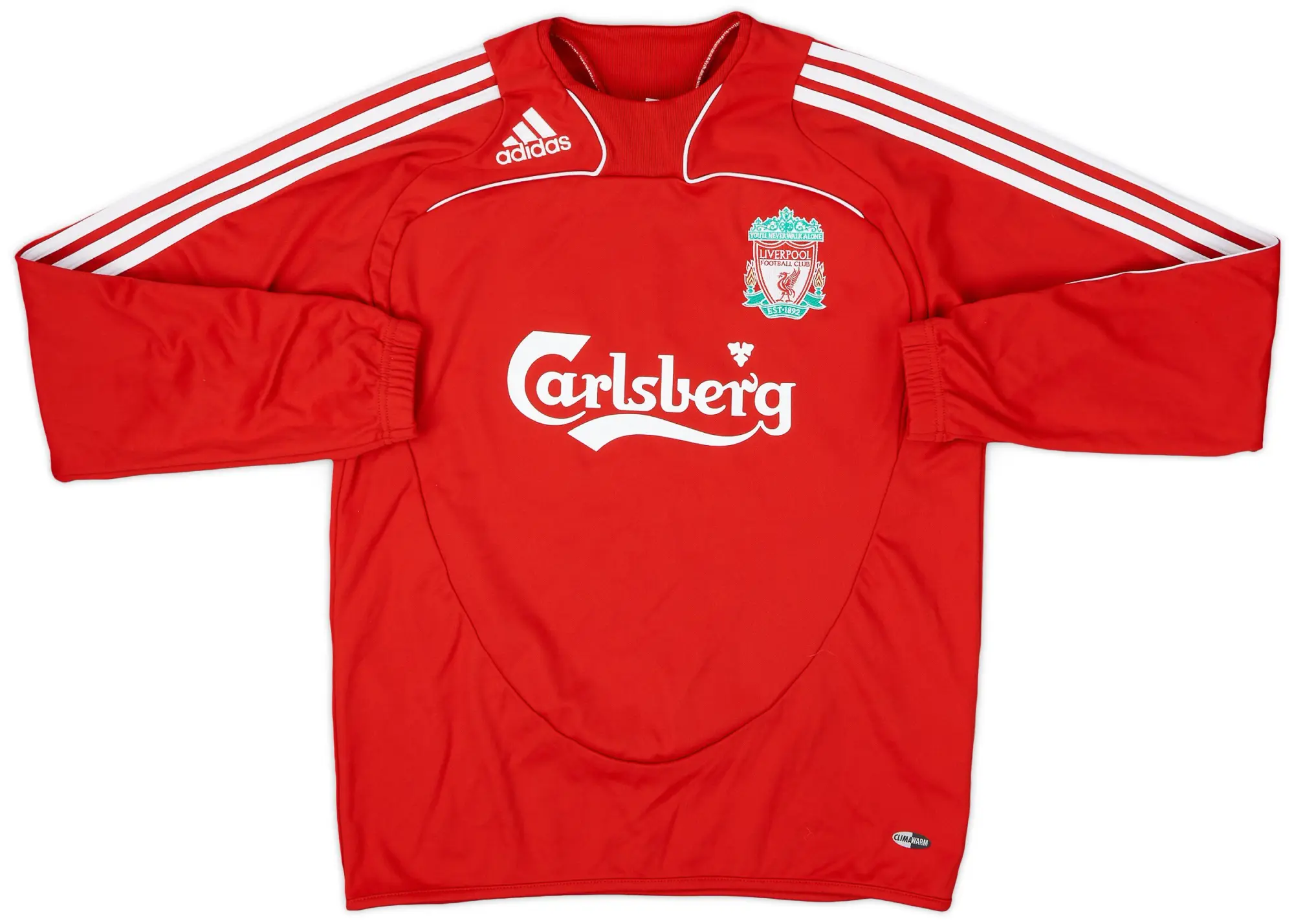 2008-09 Liverpool adidas Sweat Top - 8/10 - (S)