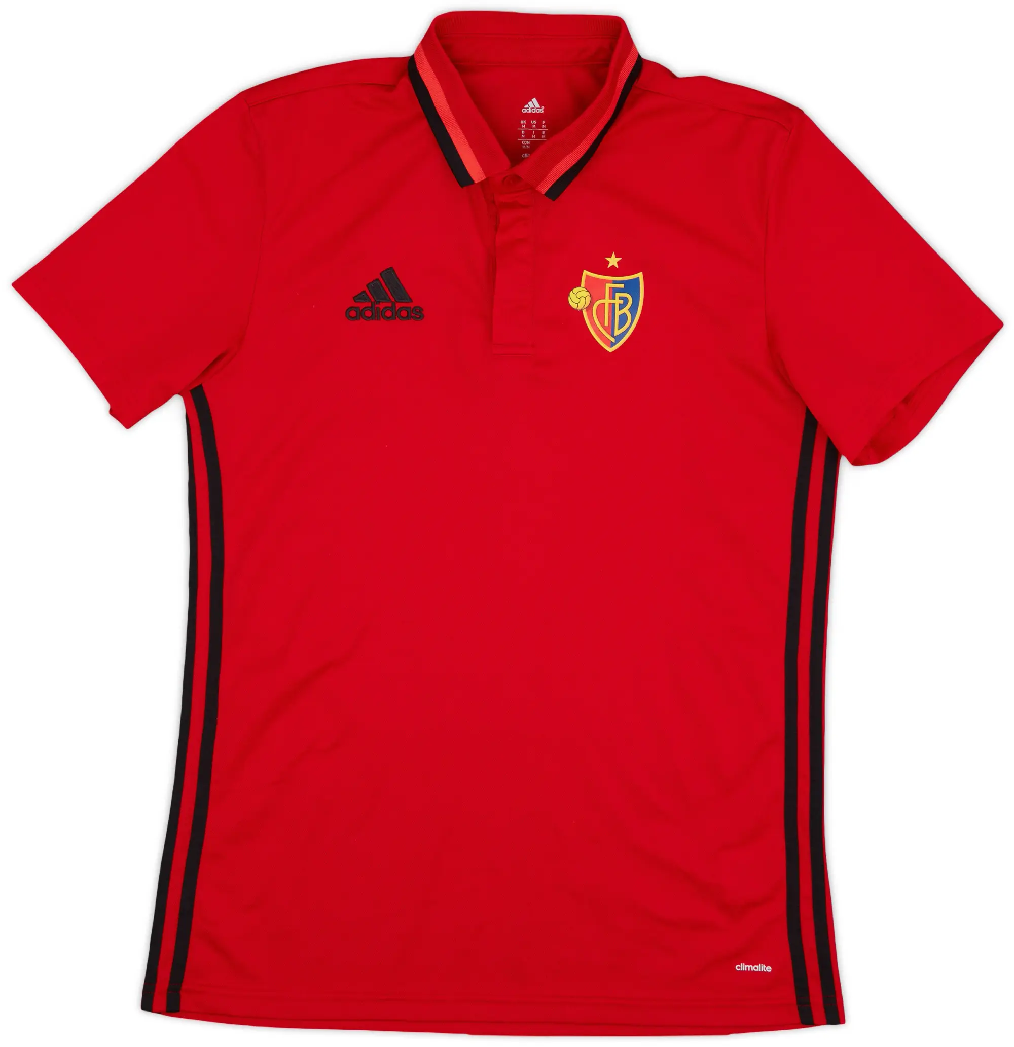 2014-15 FC Basel adidas Polo Shirt - 9/10 - (M)