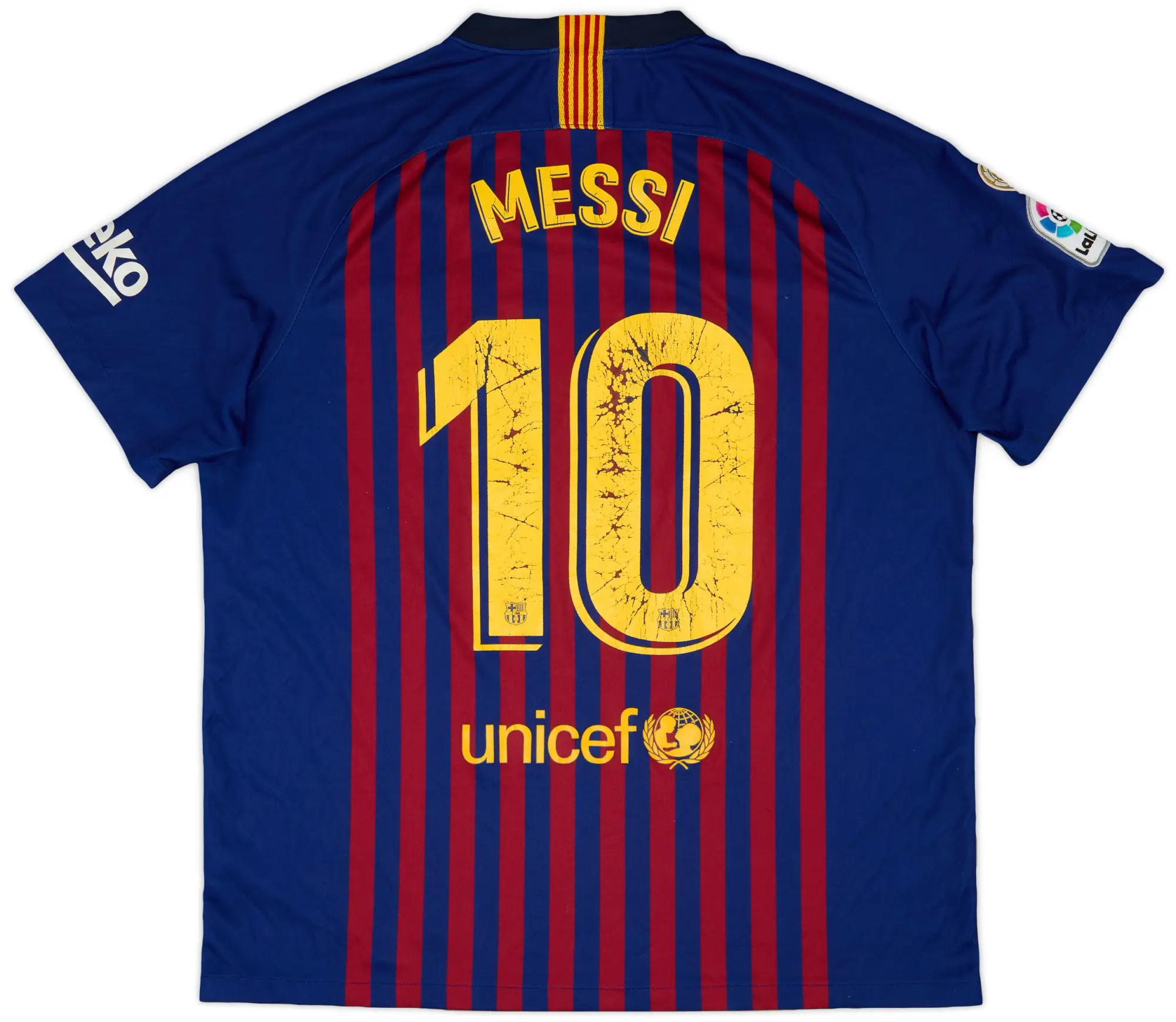 Nike 2018-19 Barcelona Home Shirt Messi #10 - 5/10 - (XL)