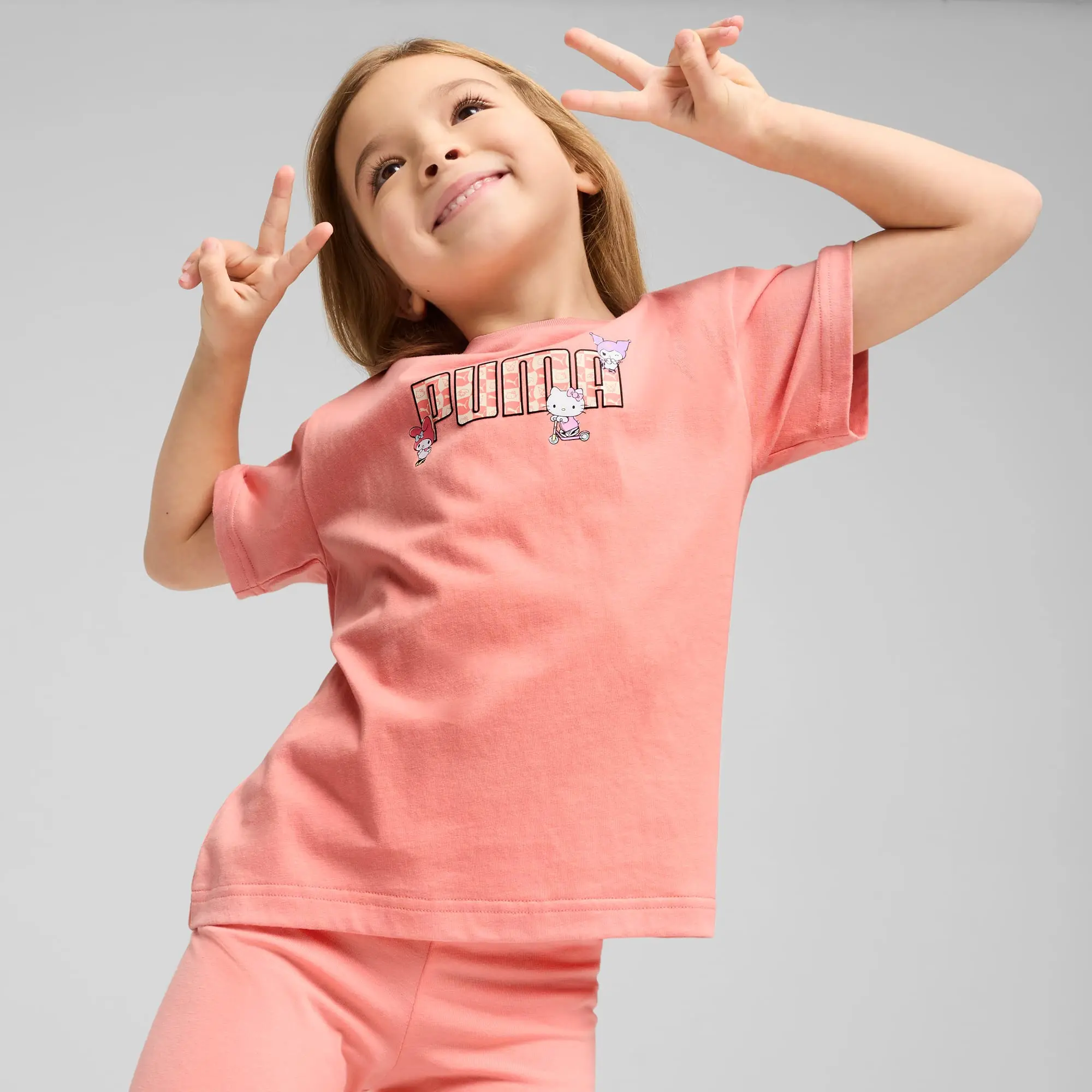 PUMA x Hello Kitty And Friends Relaxed Graphic T-Shirt Kids, Pink Fruit