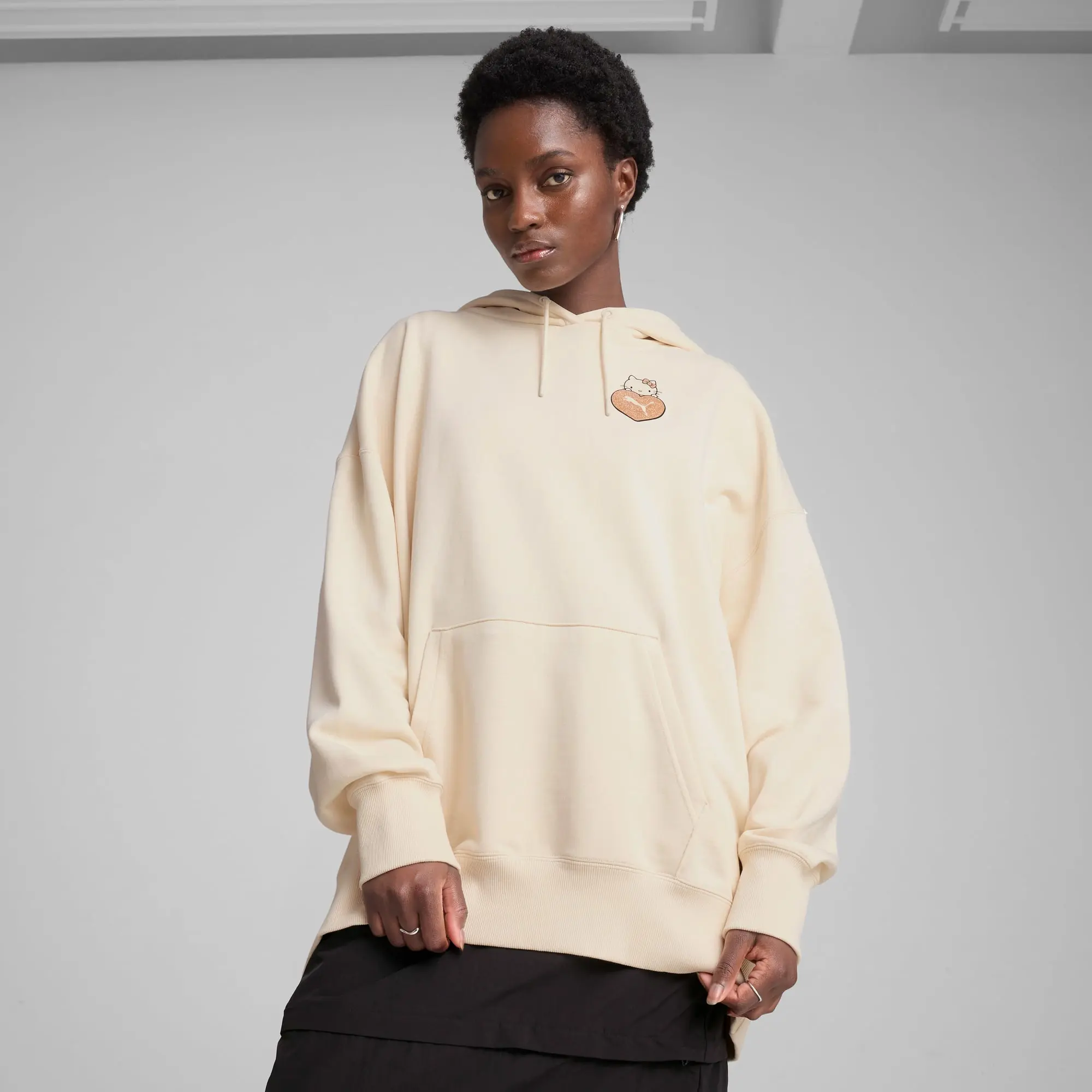 PUMA x Hello Kitty And Friends Graphic Oversized Hoodie Women, Alpine Snow