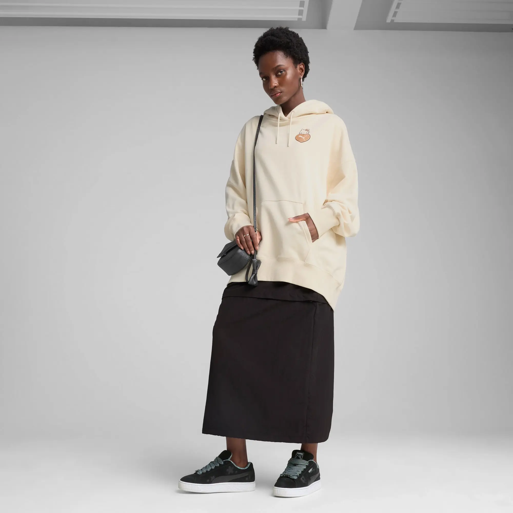 PUMA x Hello Kitty And Friends Graphic Oversized Hoodie Women, Alpine Snow