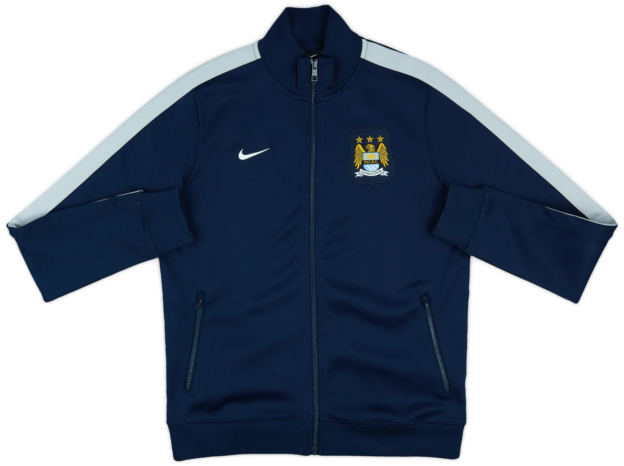 2013-14 Manchester City Nike N98 Track Jacket - 8/10 - (M)