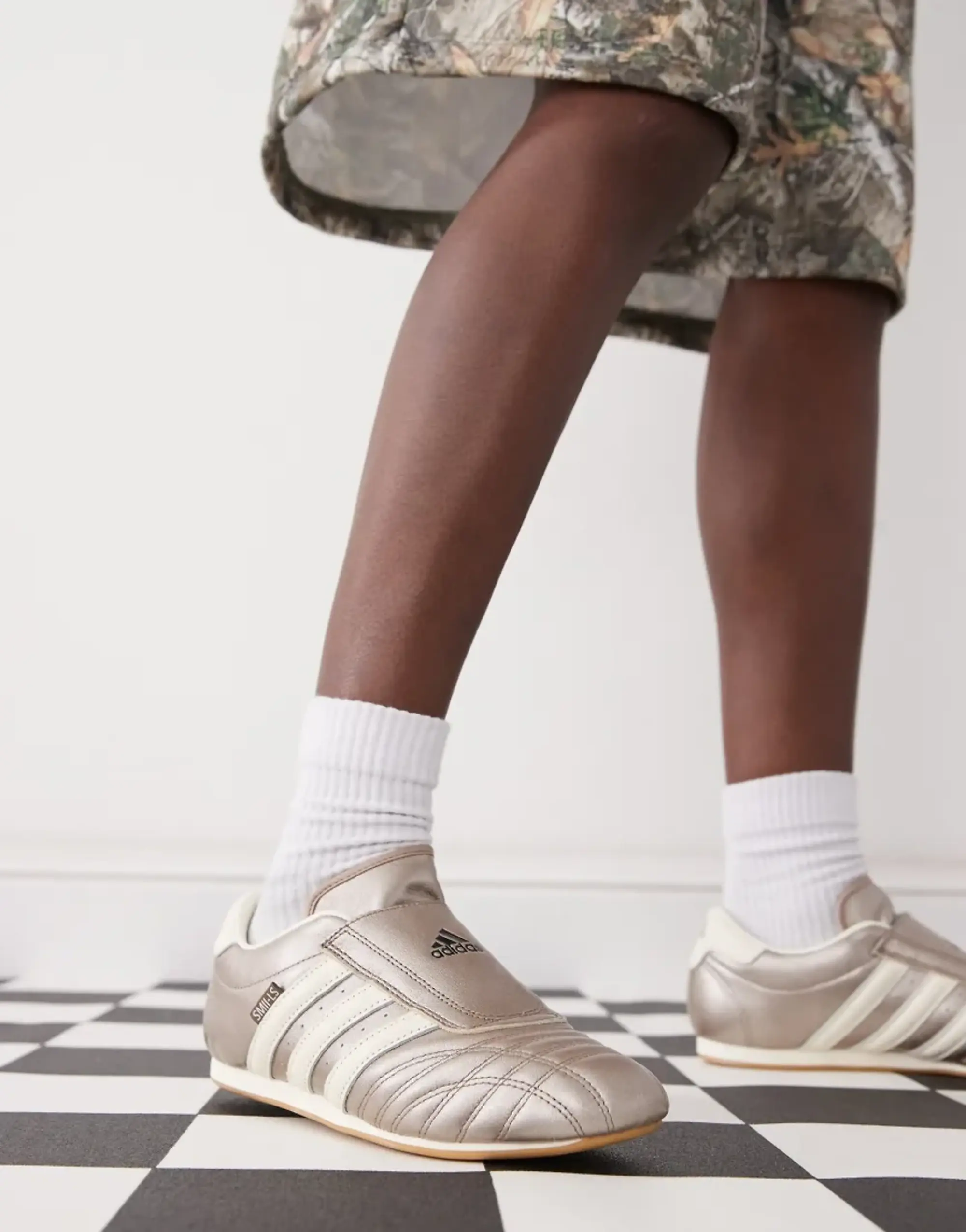 Adidas Originals Taekwondo Trainers In Brown And Cream