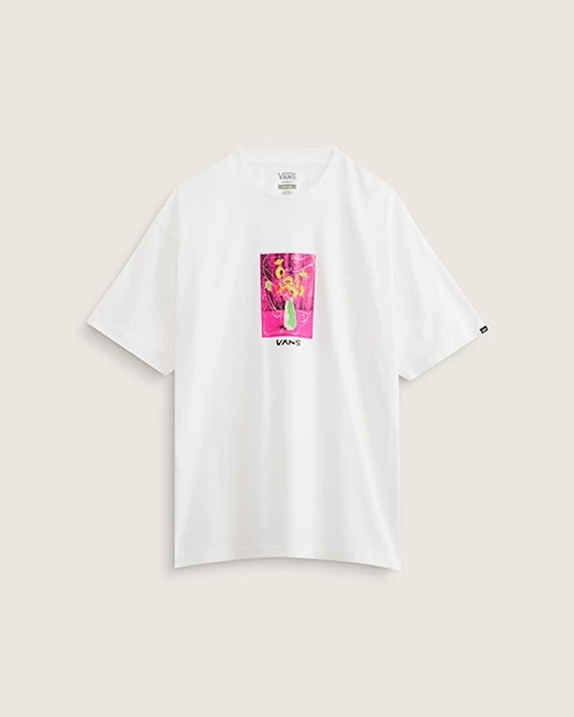 Vans - Floral Décor T-Shirt, Man, White