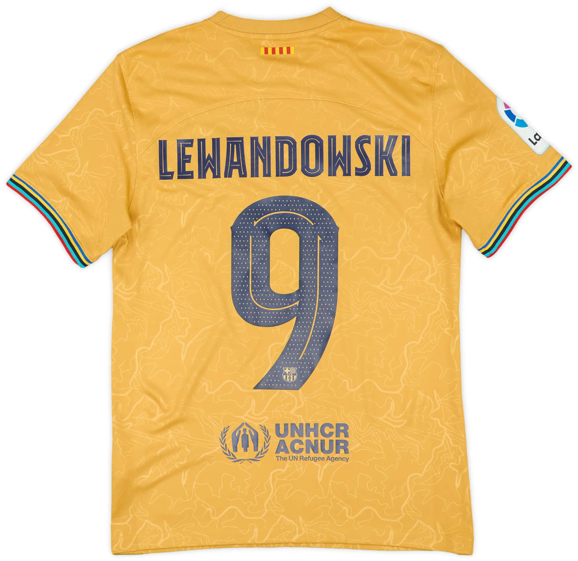 Nike 2022-23 Barcelona Away Shirt Lewandowski #9 - 9/10 - (S)