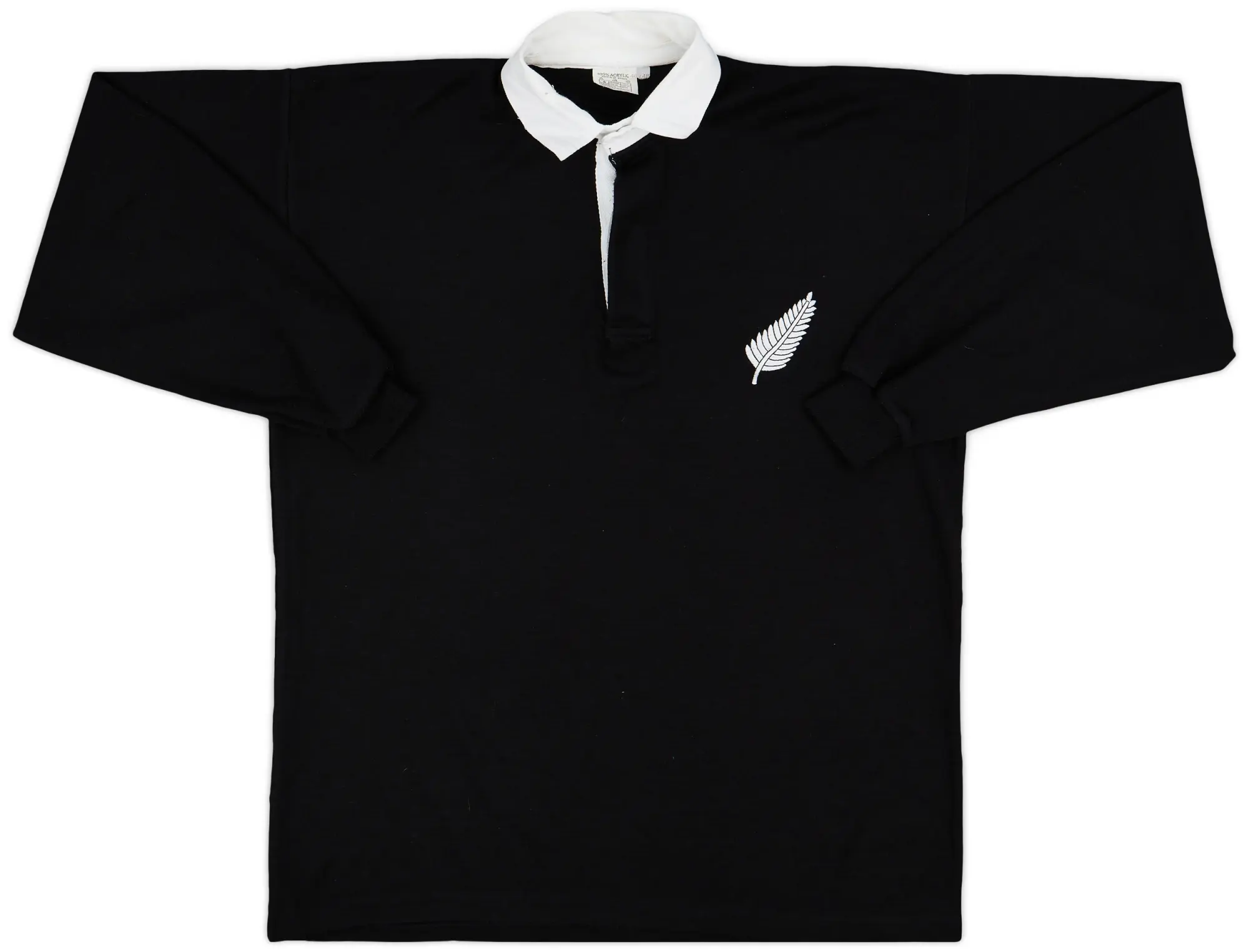 Polo Shirts 2000s New Zealand Rugby Polo L/S Shirt - 9/10 - (XL)