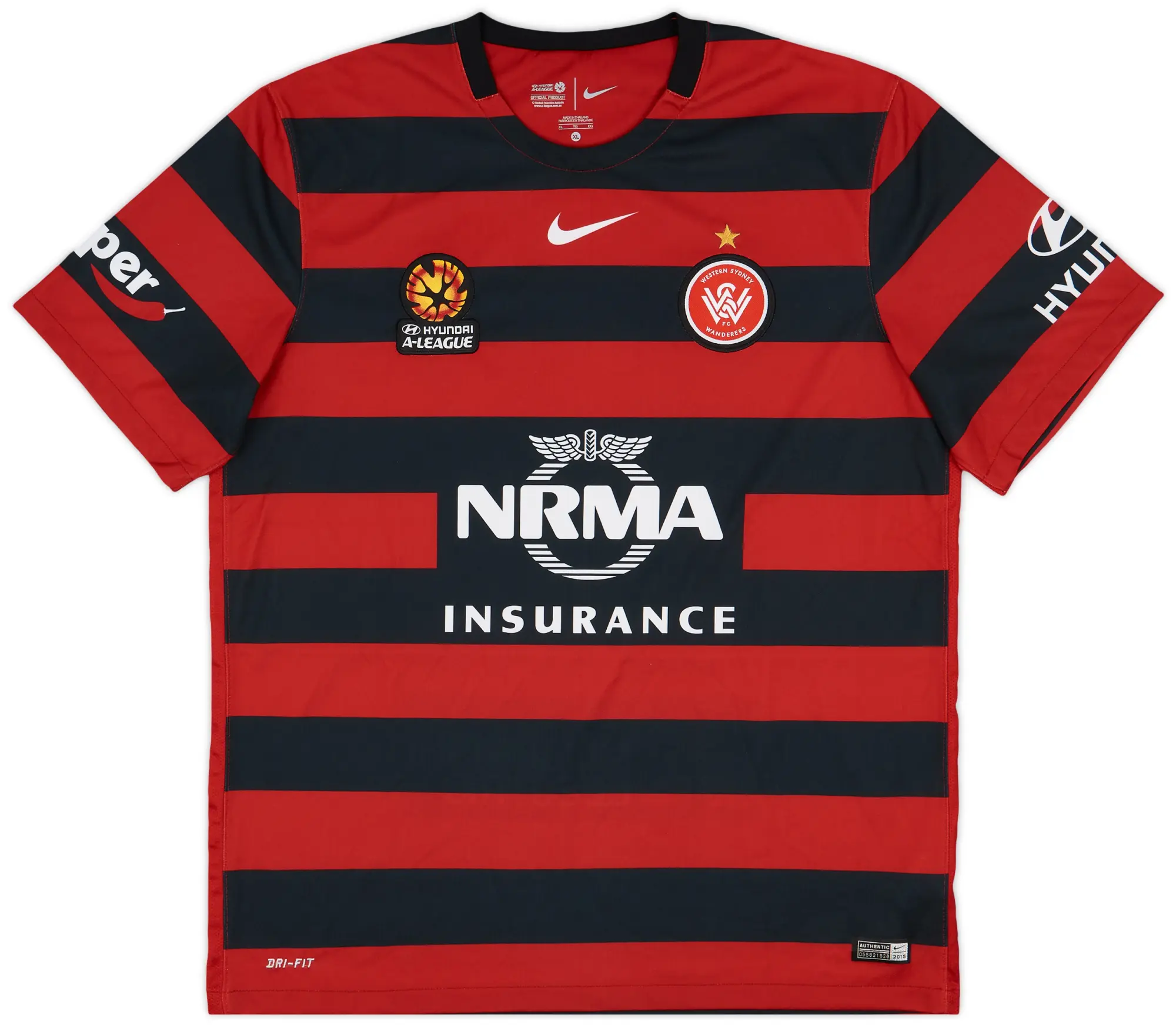 Nike 2015-16 Western Sydney Wanderers Home Shirt - 9/10 - (XL)