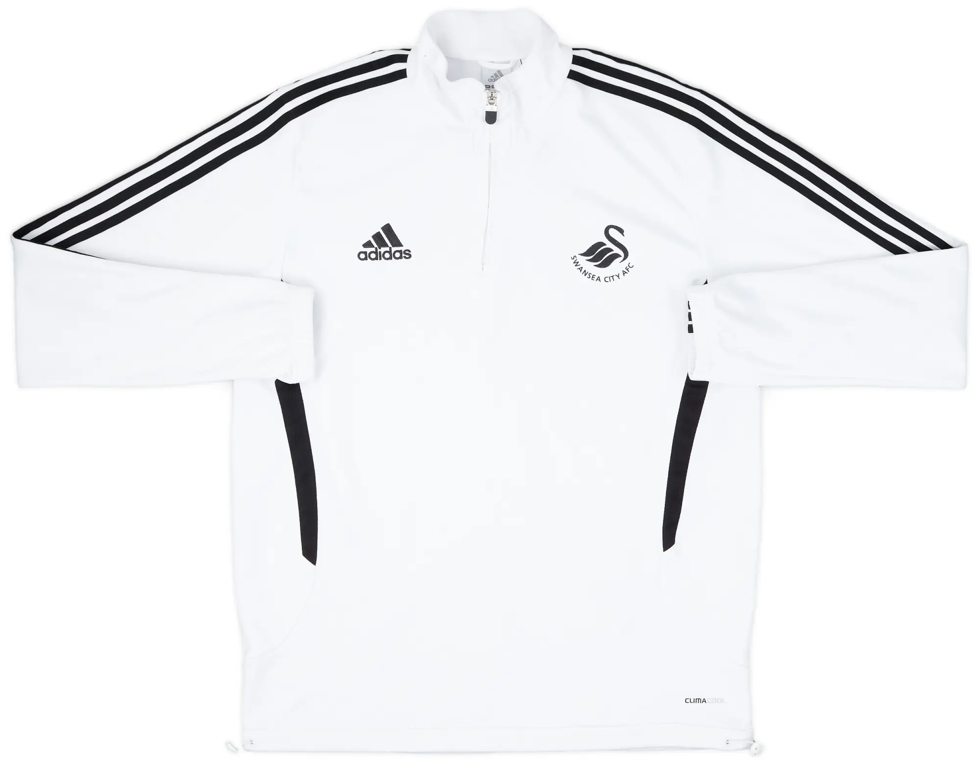 2011-12 Swansea City adidas 1/4 Zip Drill Top - 7/10 - (L/XL)