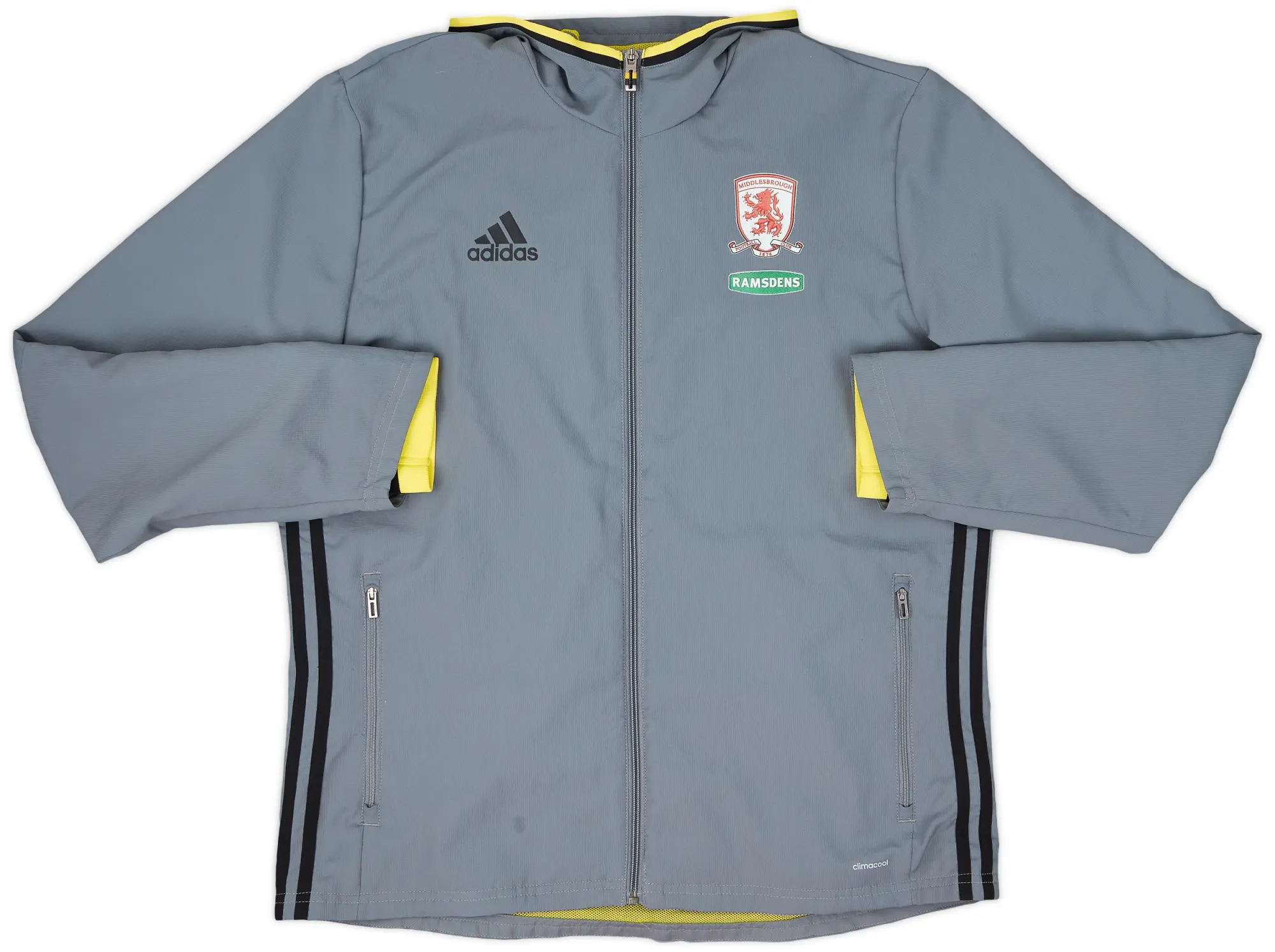 2016-17 Middlesbrough adidas Hooded Track Jacket - 9/10 - (L)