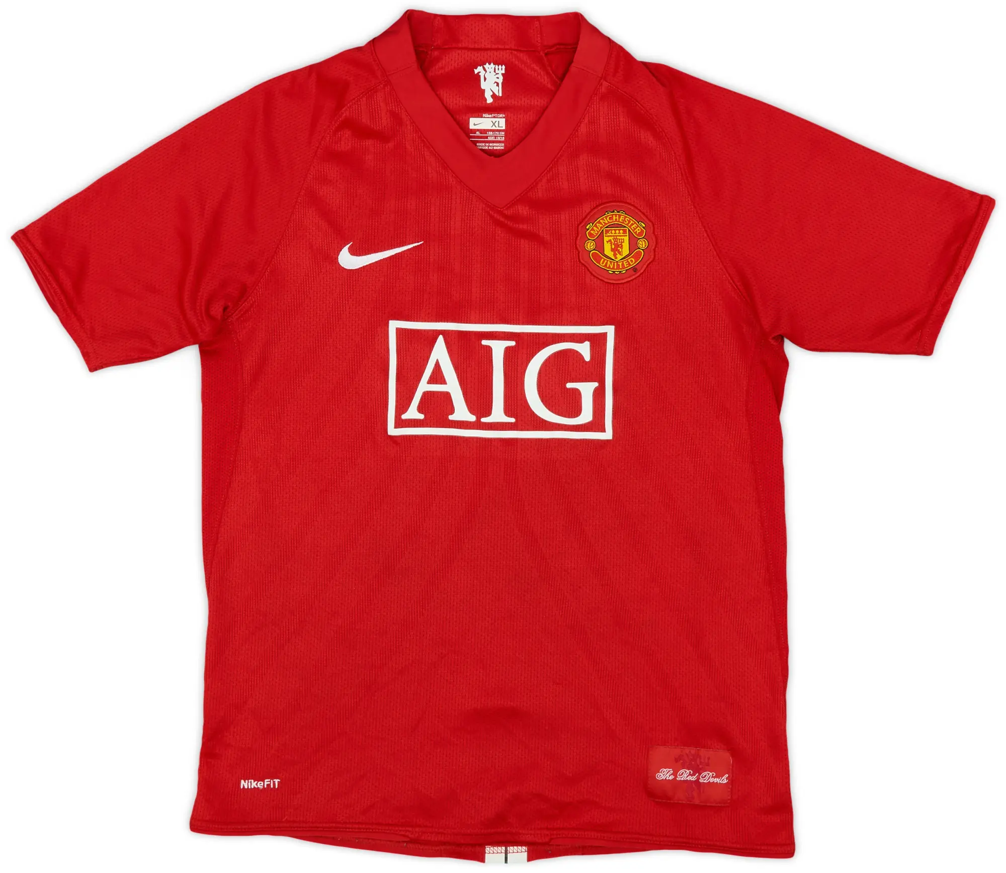 Nike 2007-09 Manchester United Home Shirt - 8/10 - (XL.Boys)