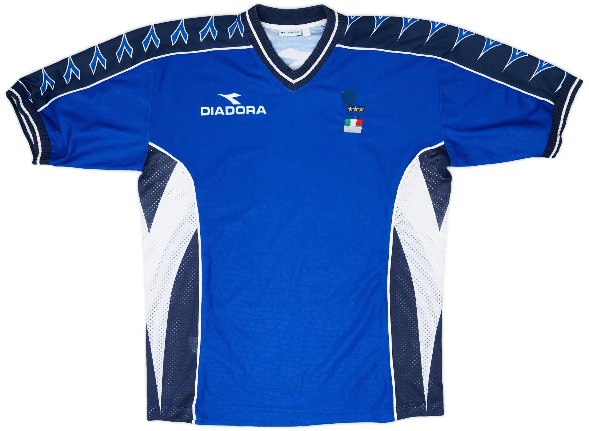 1992-94 Italy FIGC Diadora Training Shirt - 9/10 - (XL)