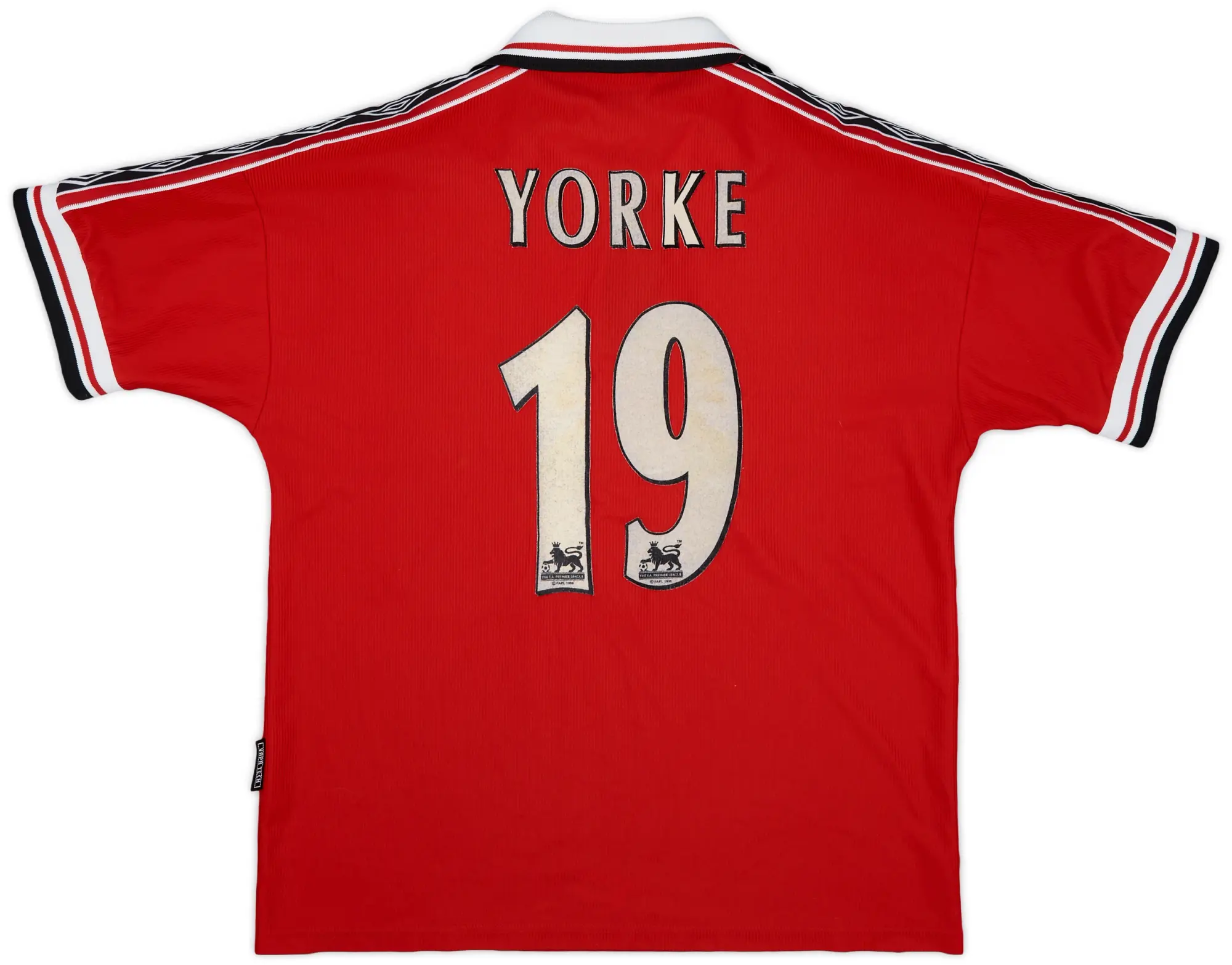 Umbro 1998-00 Manchester United Home Shirt Yorke #19 - 5/10 - (M)