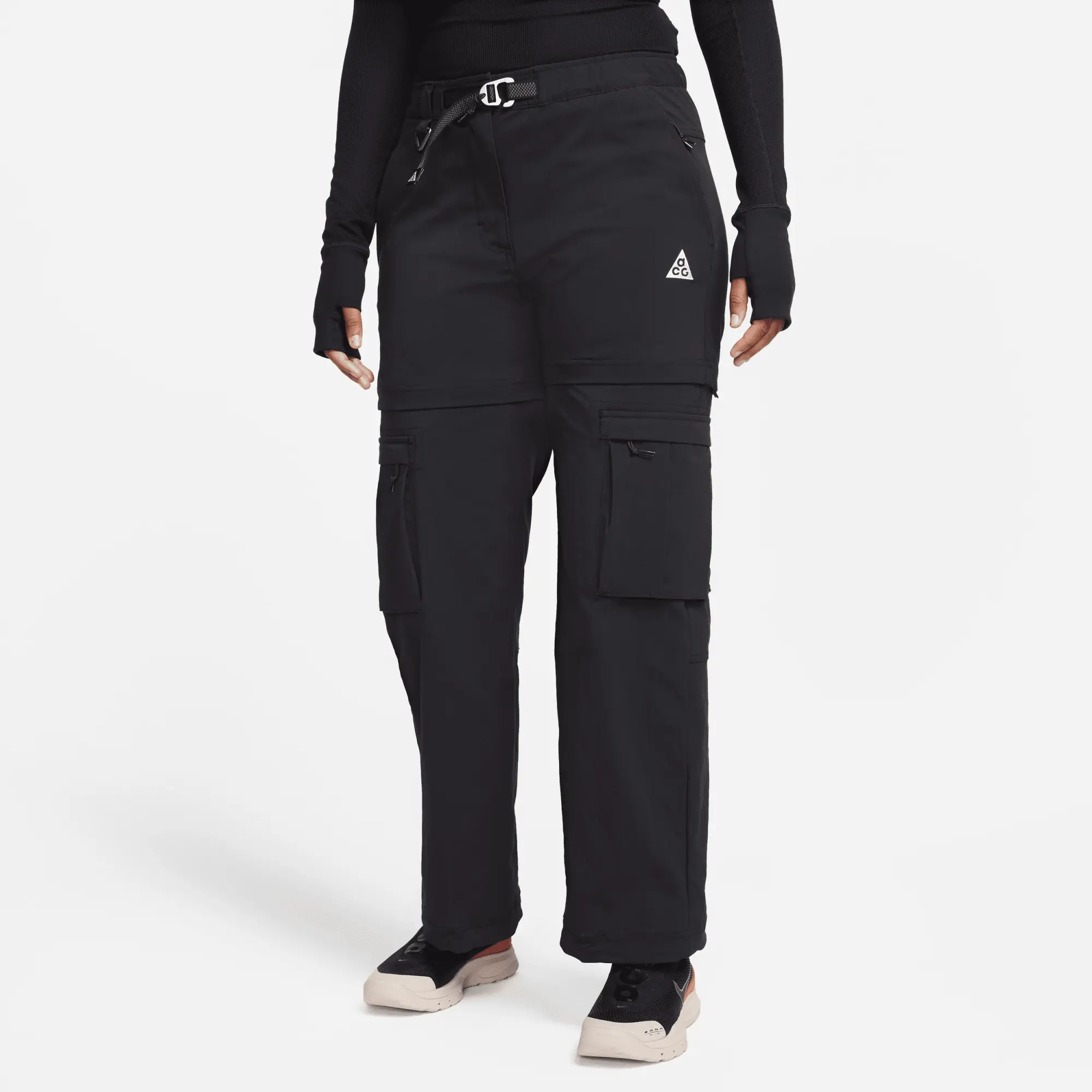 Nike ACG 'Smith Summit' Women's Zip-Off Trousers - Black - Nylon/Elastane