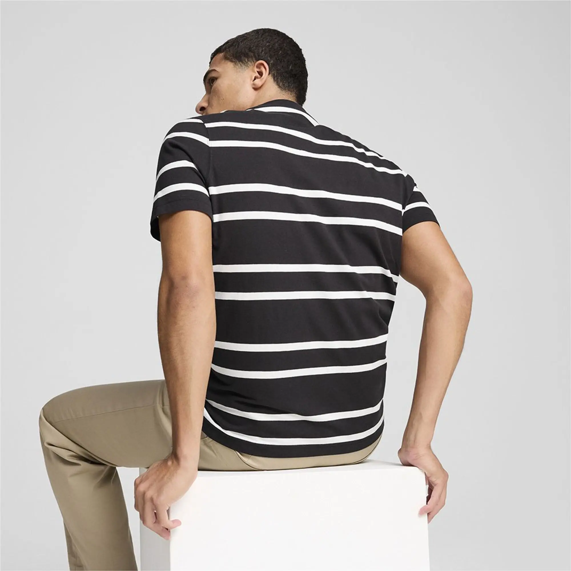 Puma Squad Stripe Aop Short Sleeve T-shirt