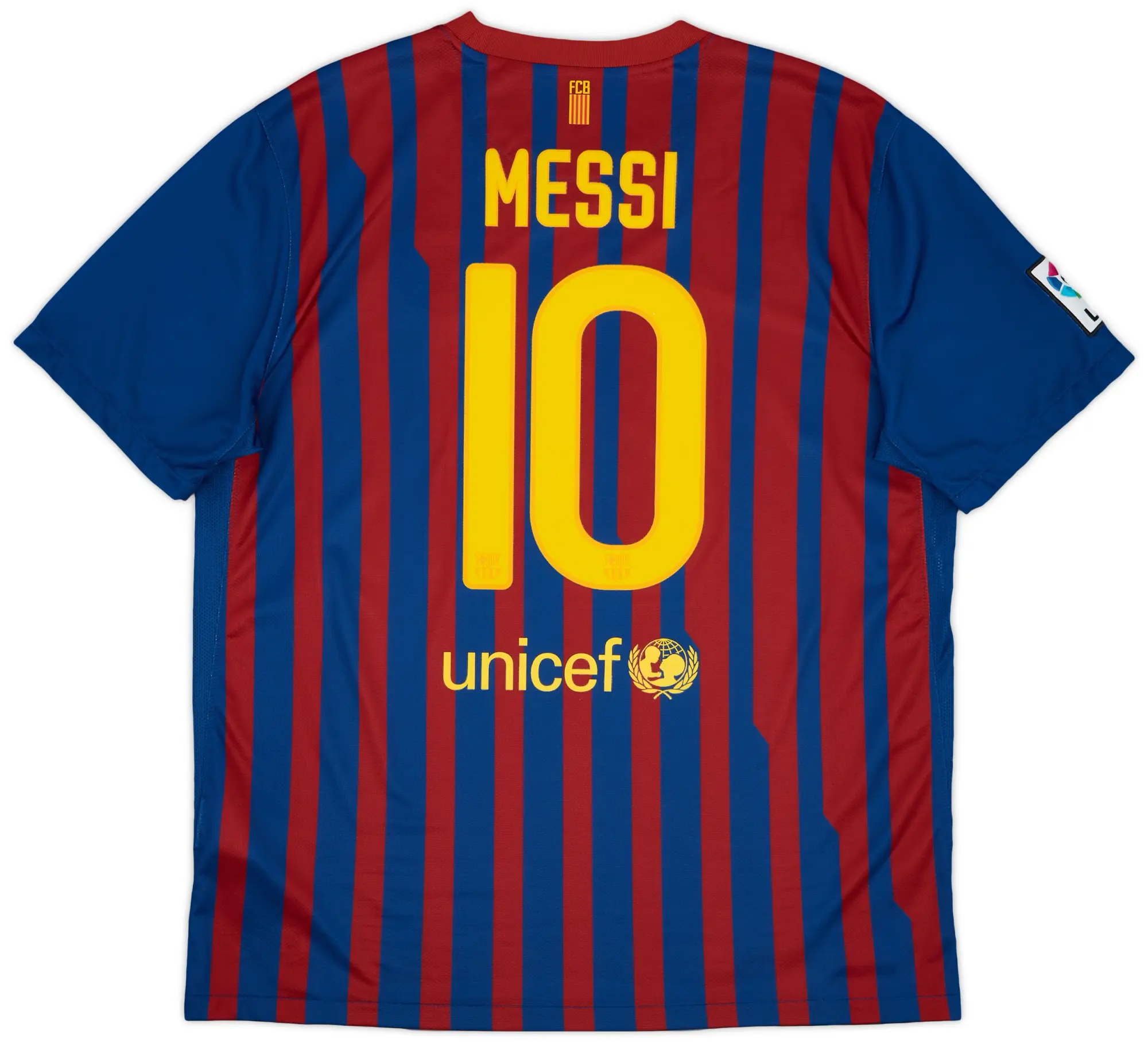 Nike 2011-12 Barcelona Home Shirt Messi #10 - 9/10 - (XL)