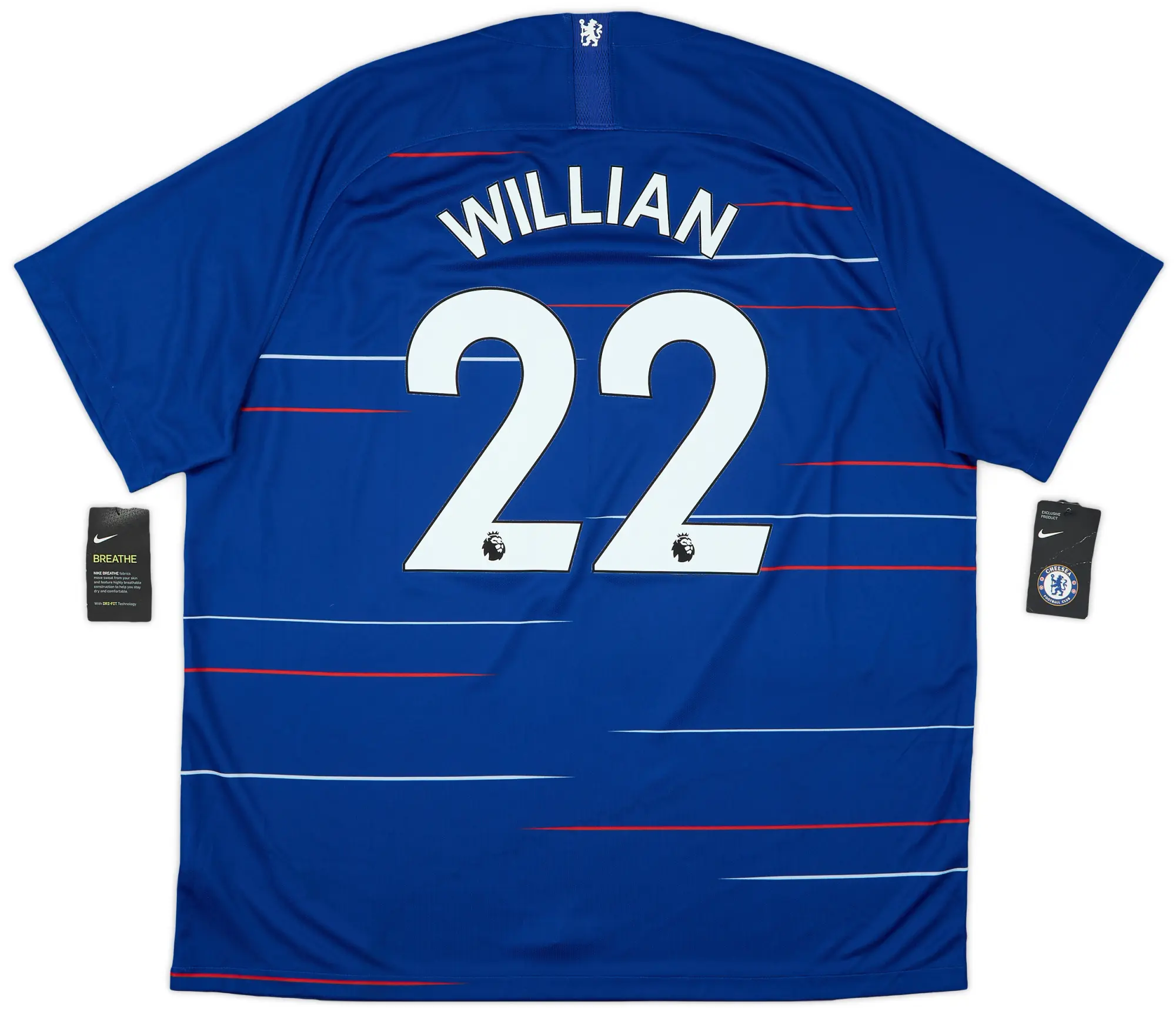 Nike 2018-19 Chelsea Home Shirt Willian #22 (XXL)
