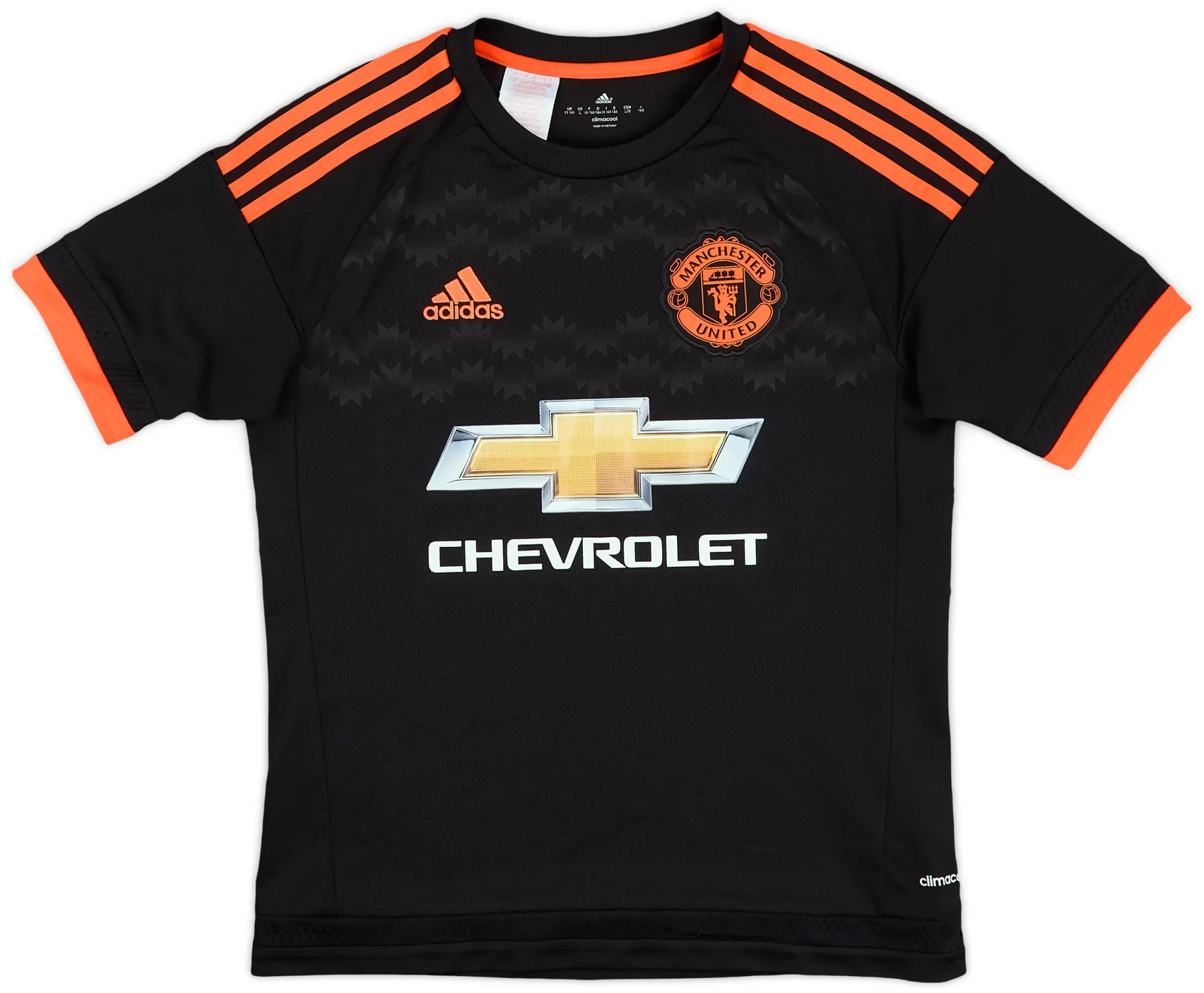 adidas 2015-16 Manchester United Third Shirt - 9/10 - (L.Boys)