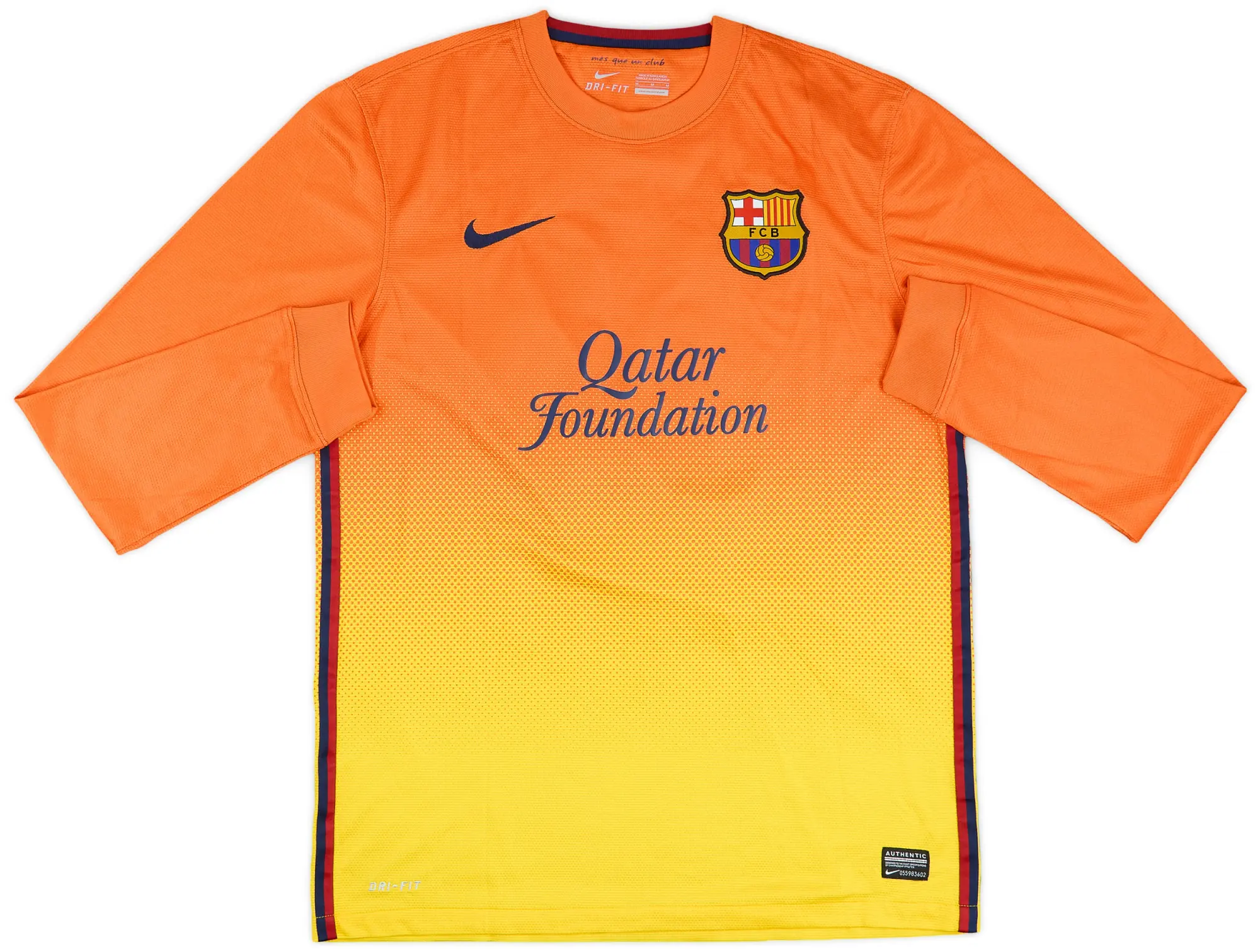 Nike 2012-13 Barcelona Match Issue Away L/S Shirt #17