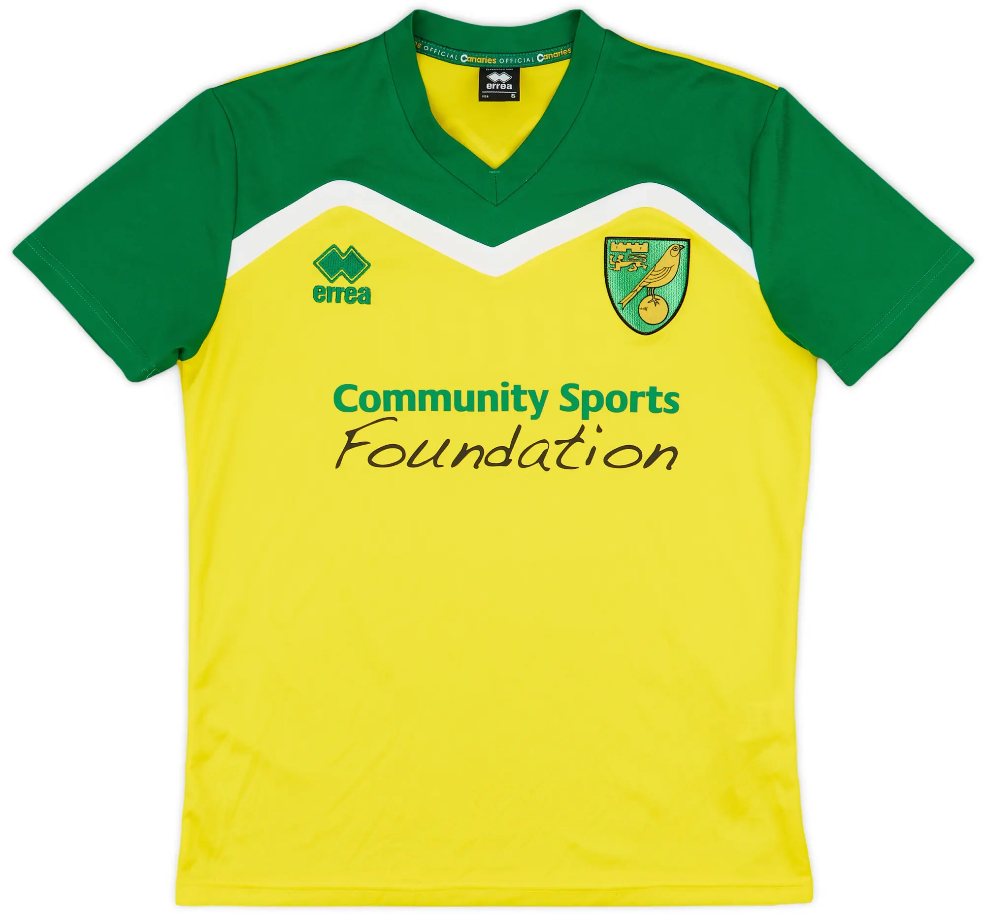 2016-17 Norwich City Errea Training Shirt - 9/10 - (S)