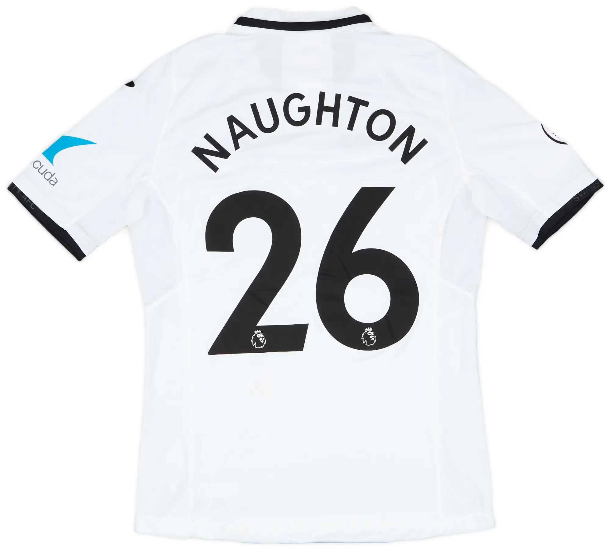 Joma 2017-18 Swansea Match Issue Home Shirt Naughton #26