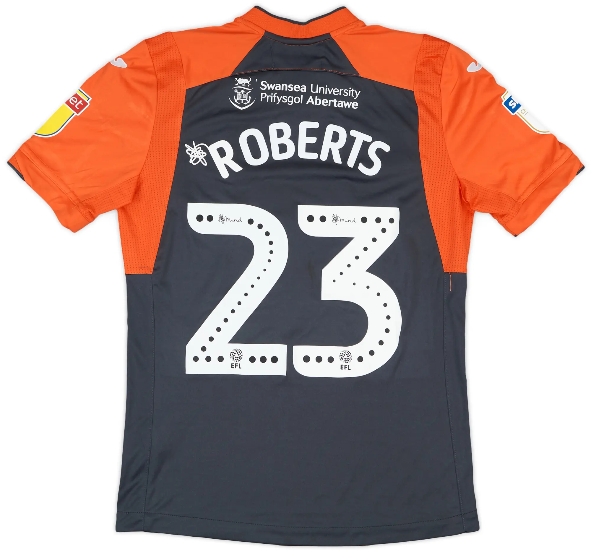 Joma 2018-19 Swansea Match Issue Away Shirt Roberts 23