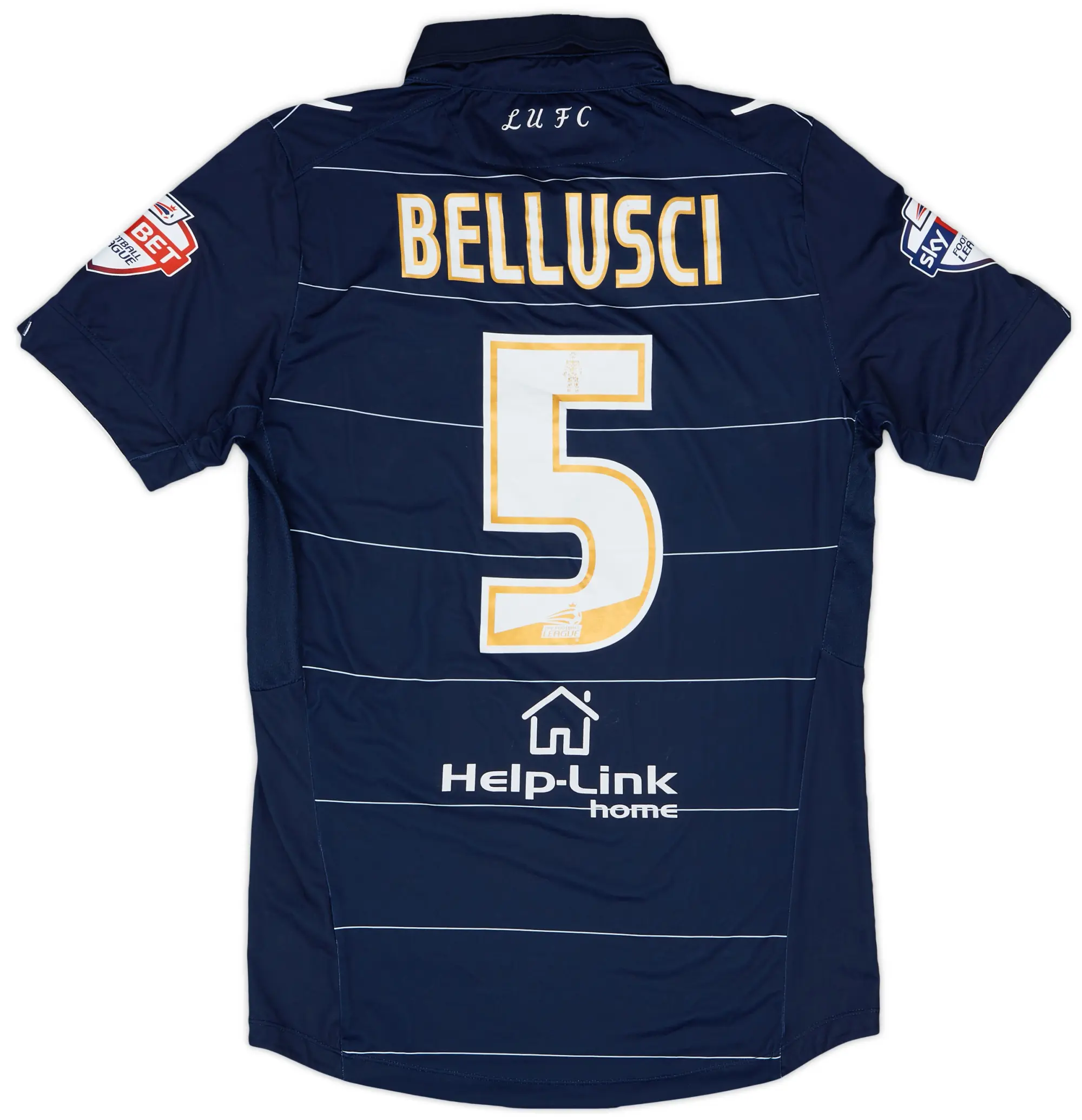 Macron 2014-15 Leeds United Away Shirt Bellusci #5 - 8/10 - (L)