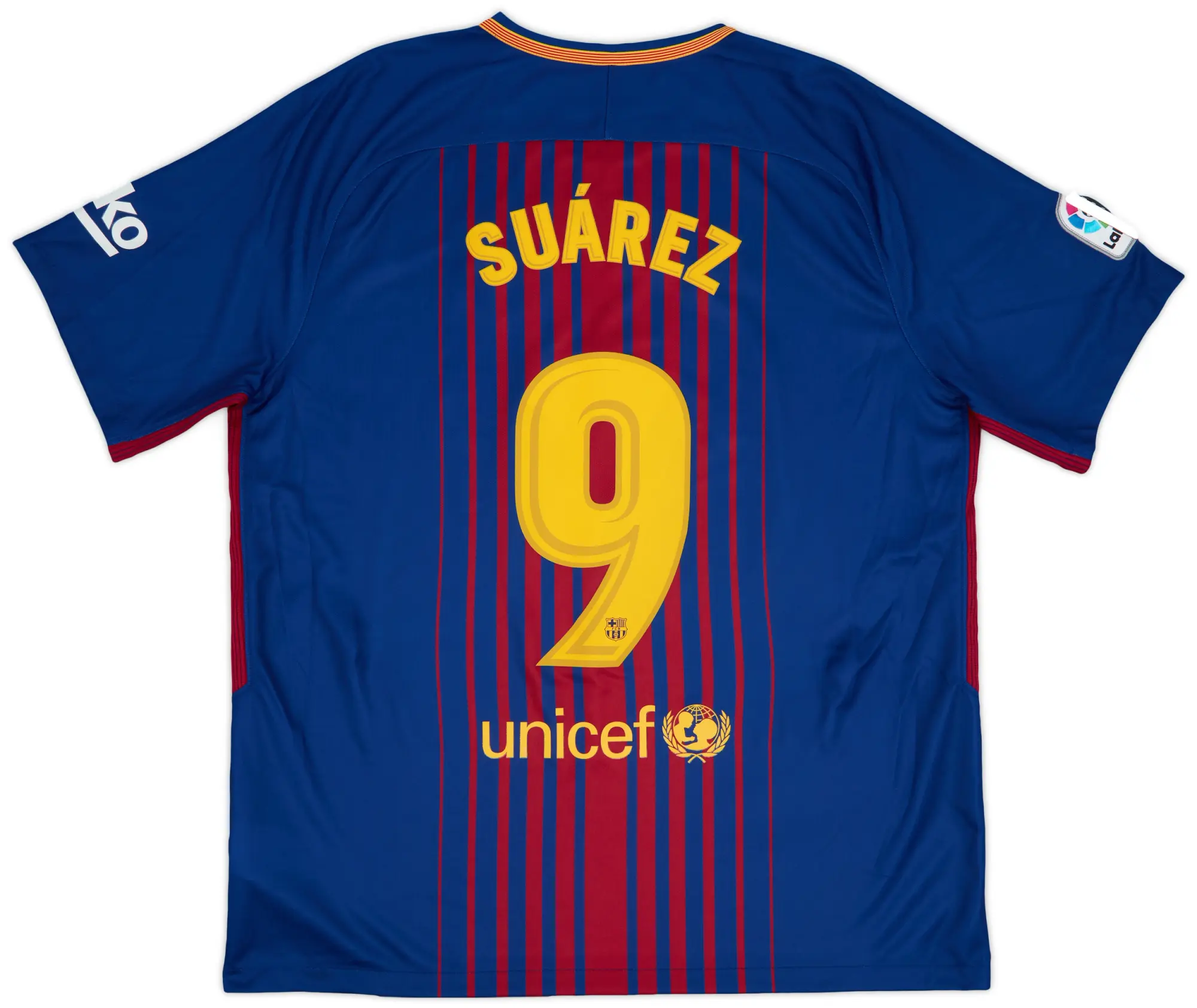 Nike 2017-18 Barcelona Home Shirt Suarez #9 - 8/10 - (XL)