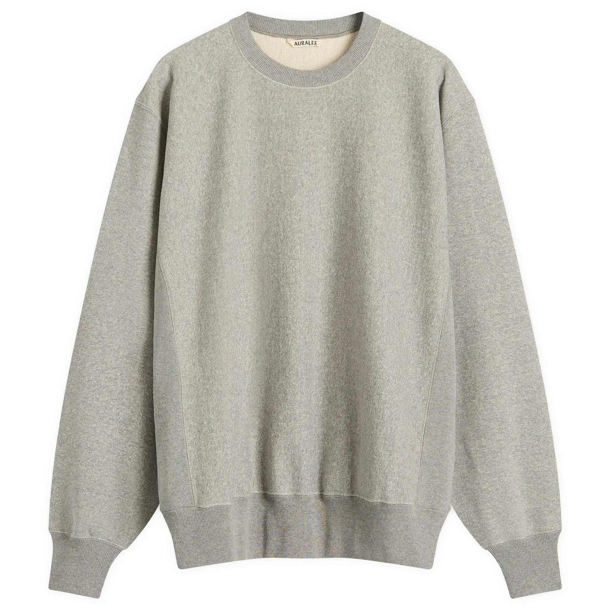 Auralee Men's Soft Jersey Sweatshirt Top Grey
