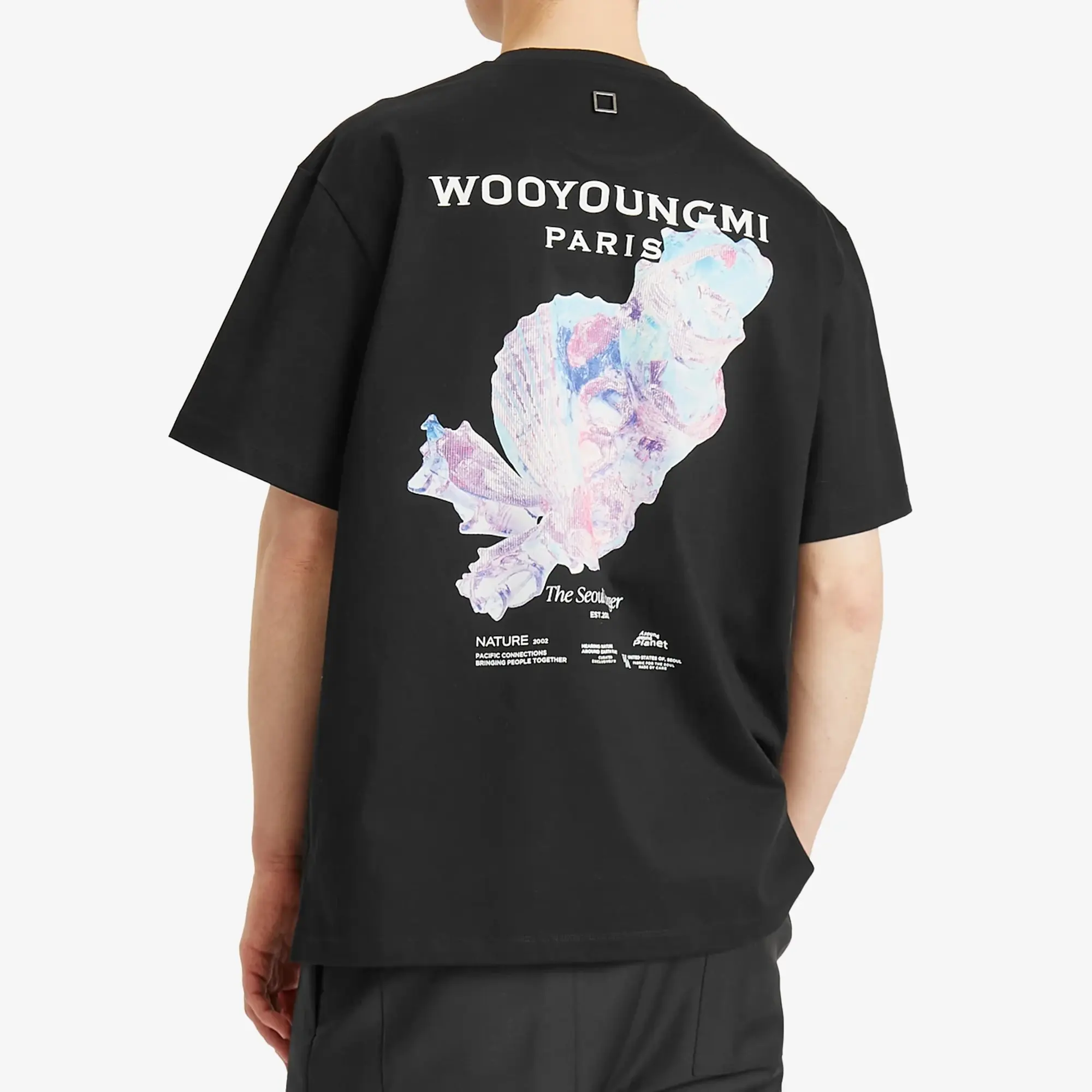 Wooyoungmi Men's Pacific Print T-Shirt Black