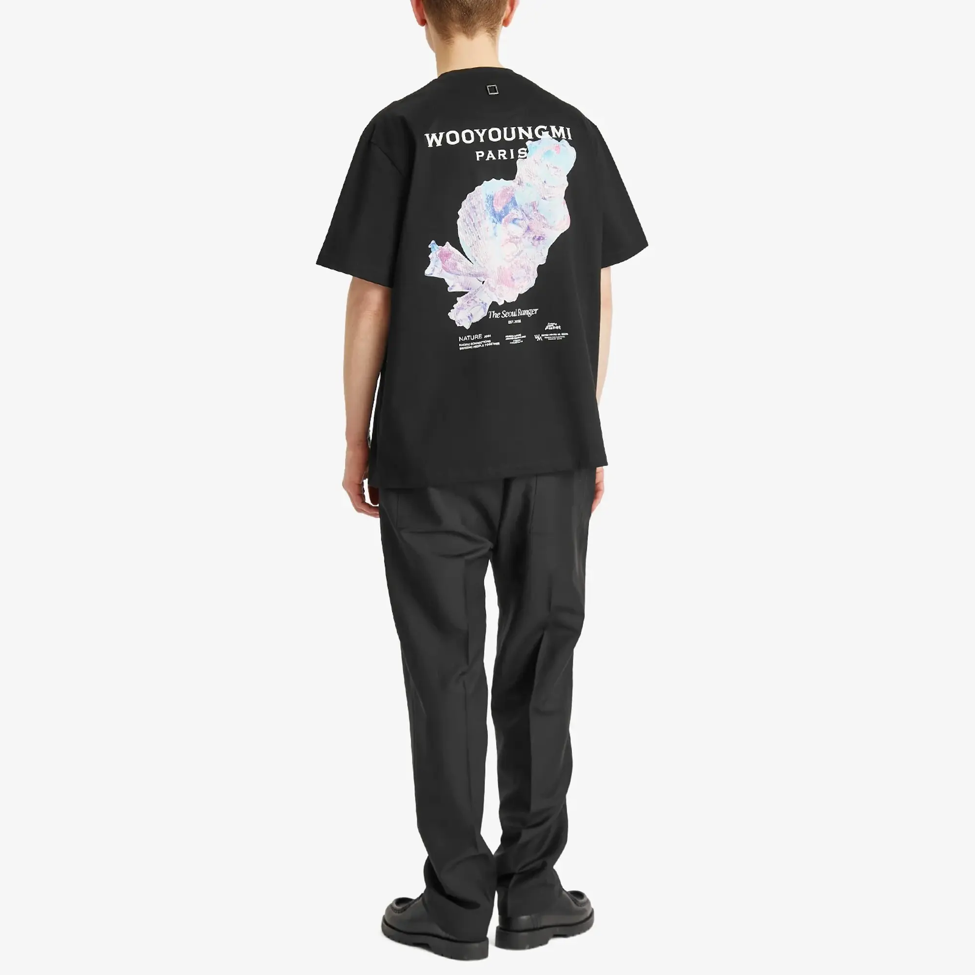 Wooyoungmi Men's Pacific Print T-Shirt Black