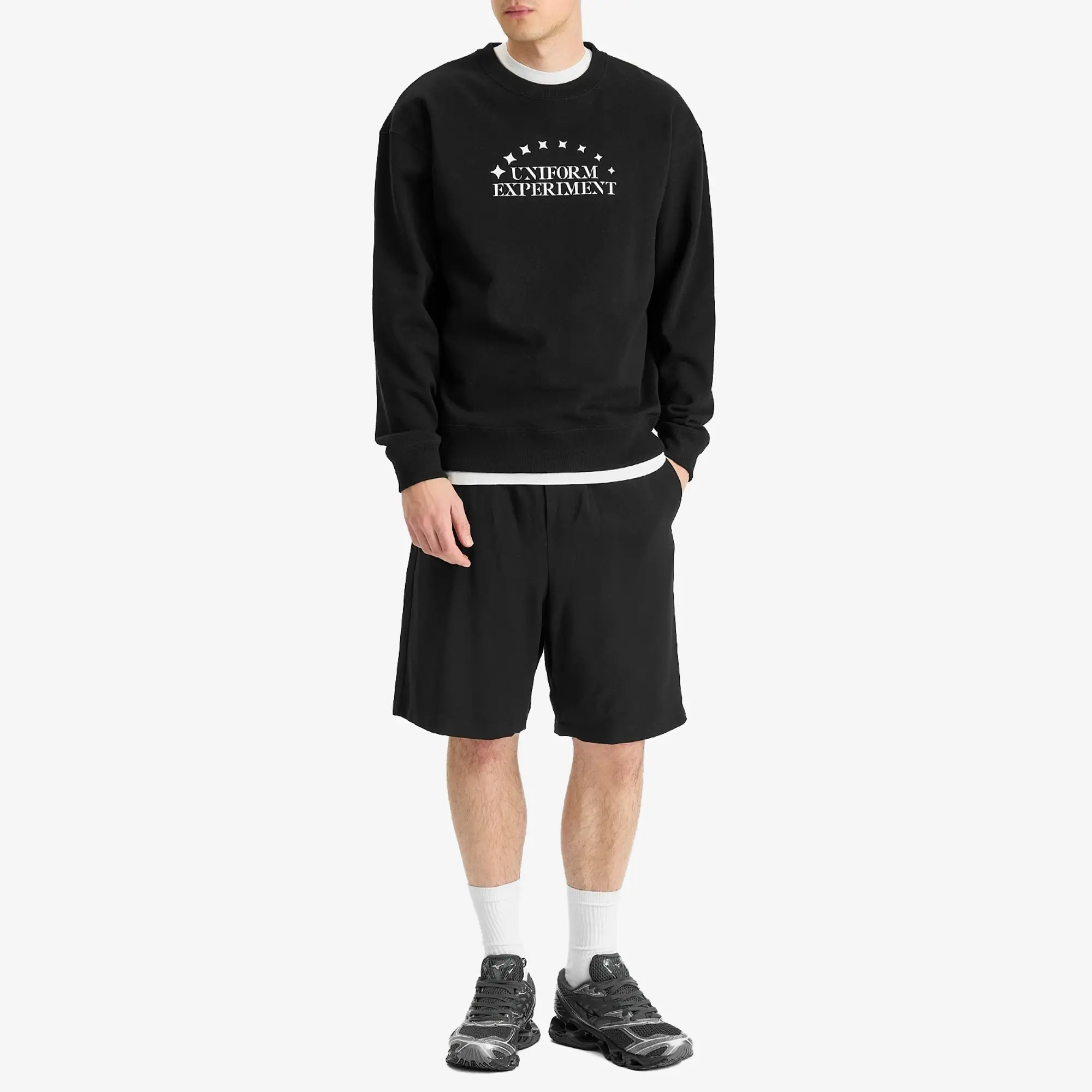 Uniform Experiment Men's Stencil Logo Sweatshirt Black