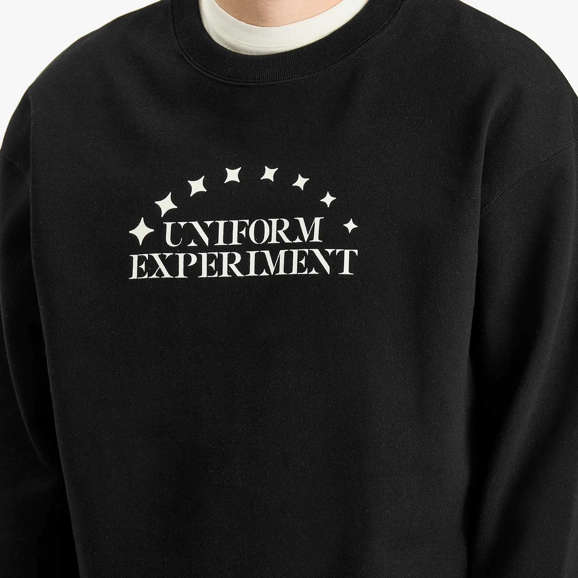 Uniform Experiment Men's Stencil Logo Sweatshirt Black