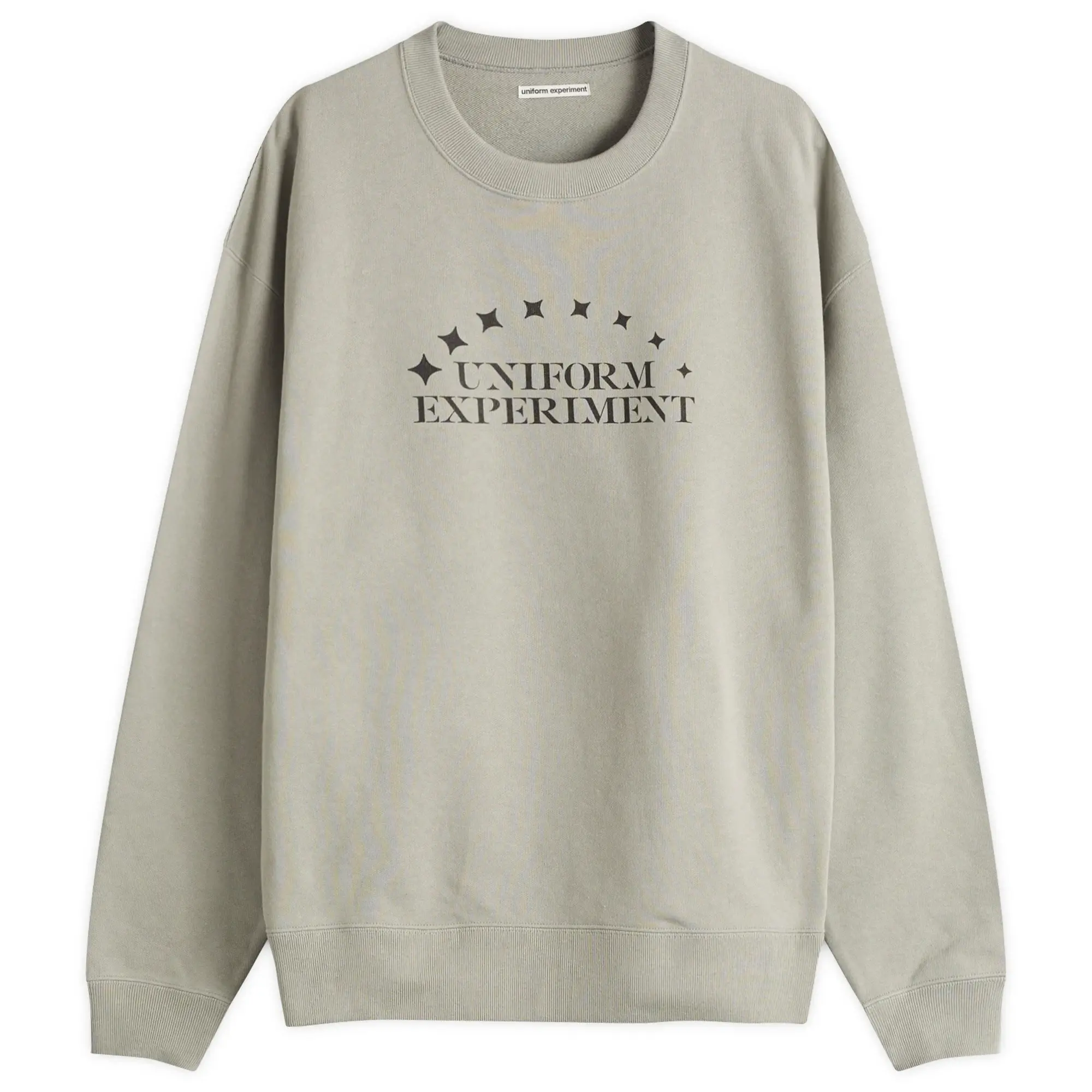 Uniform Experiment Men's Stencil Logo Sweatshirt Light Gray